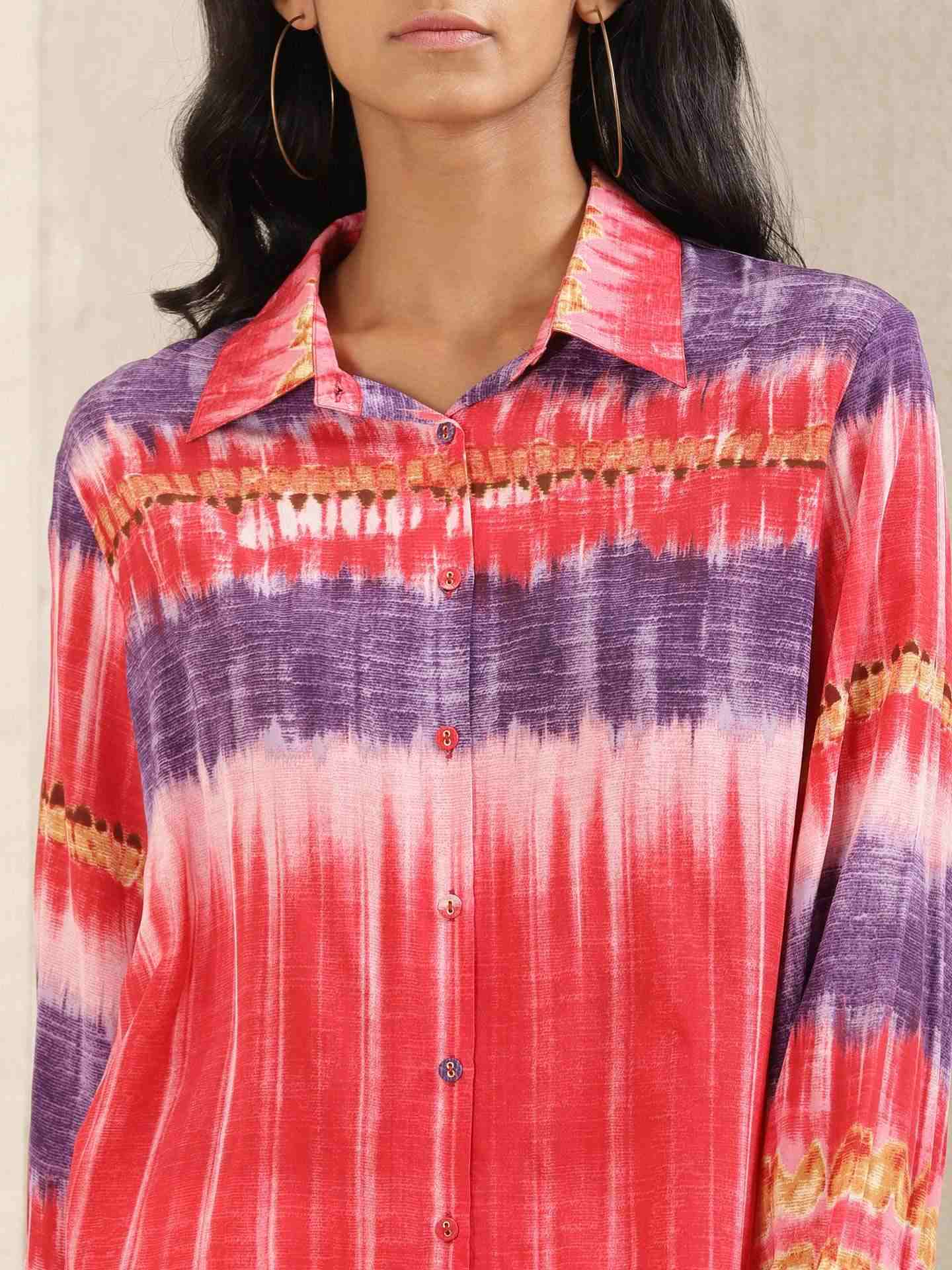Pink Adah Crepe Shirt