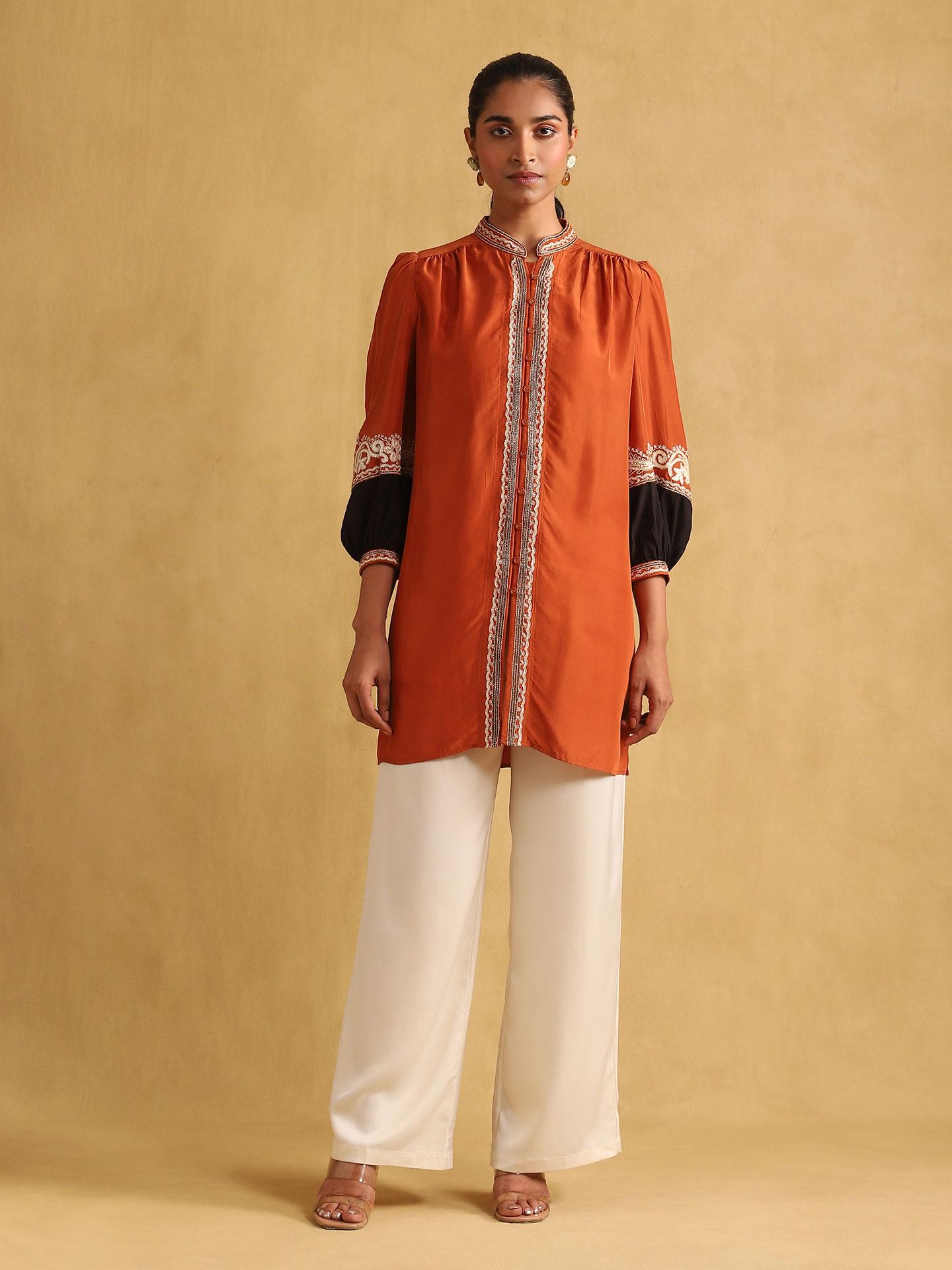 Rust Arabesque Shirt