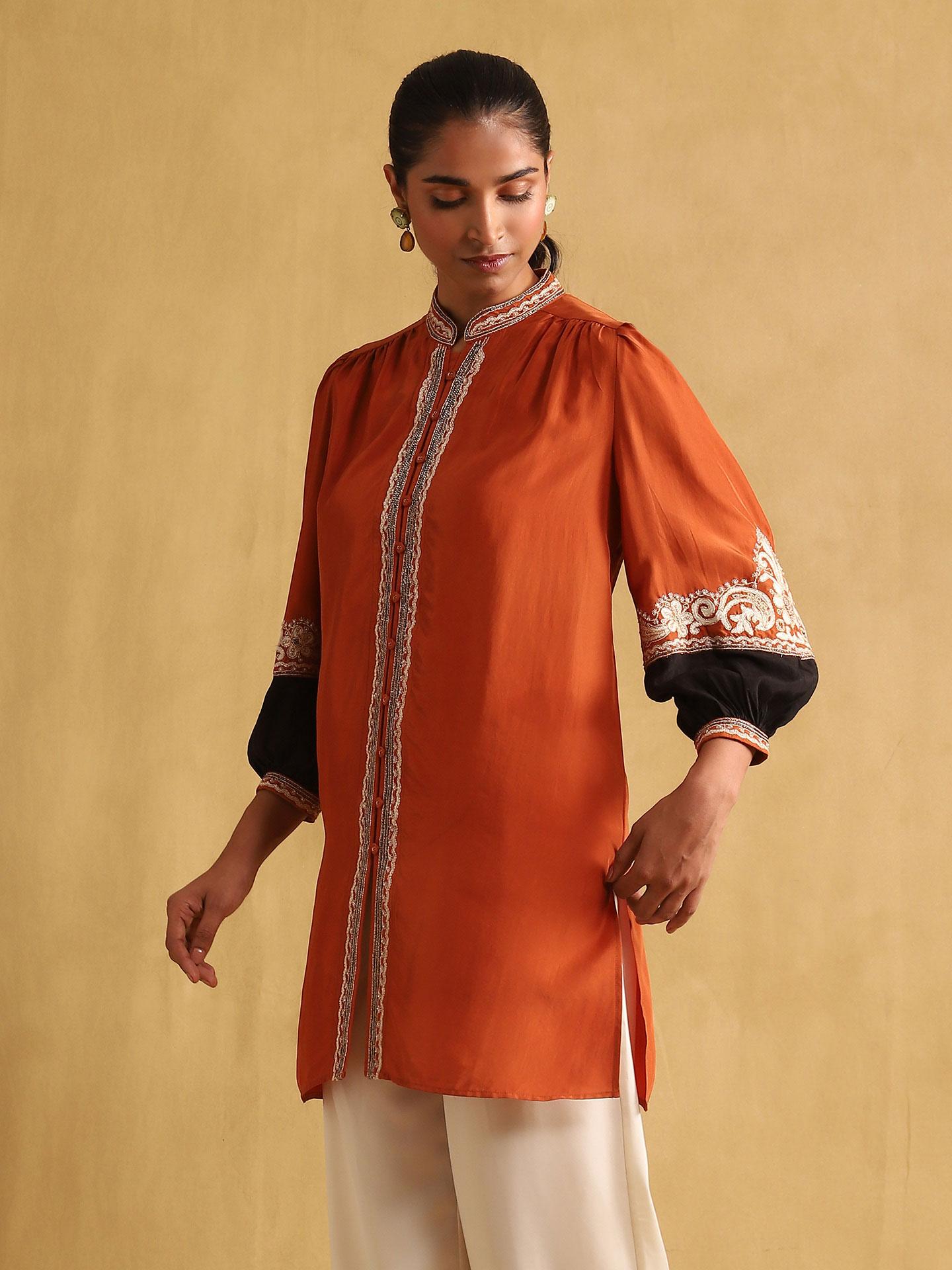 Rust Arabesque Shirt