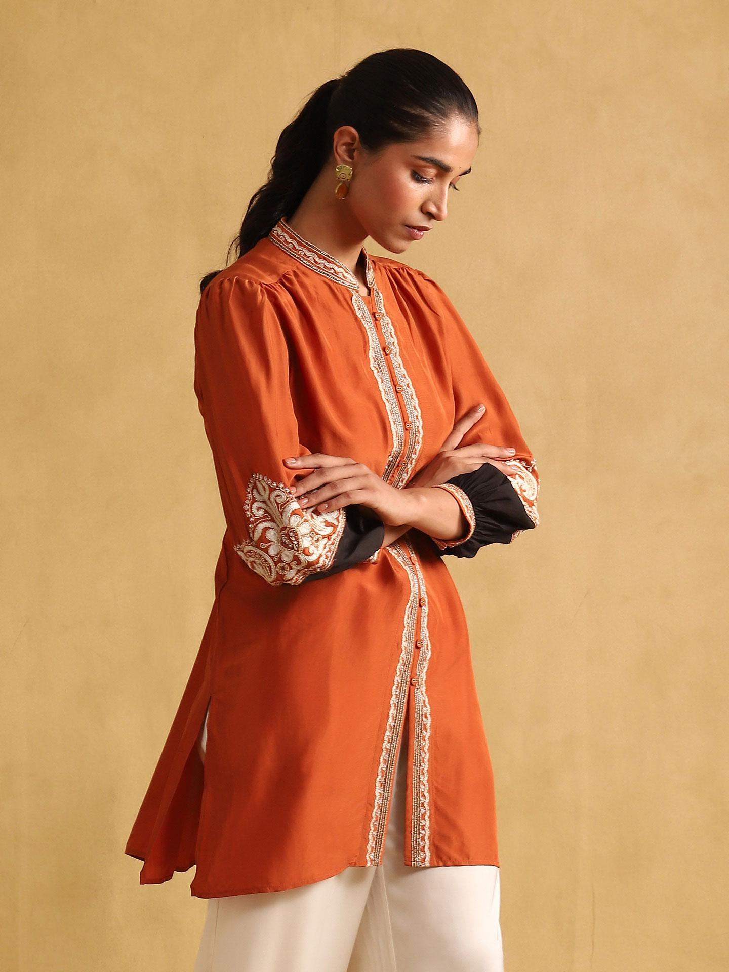 Rust Arabesque Shirt