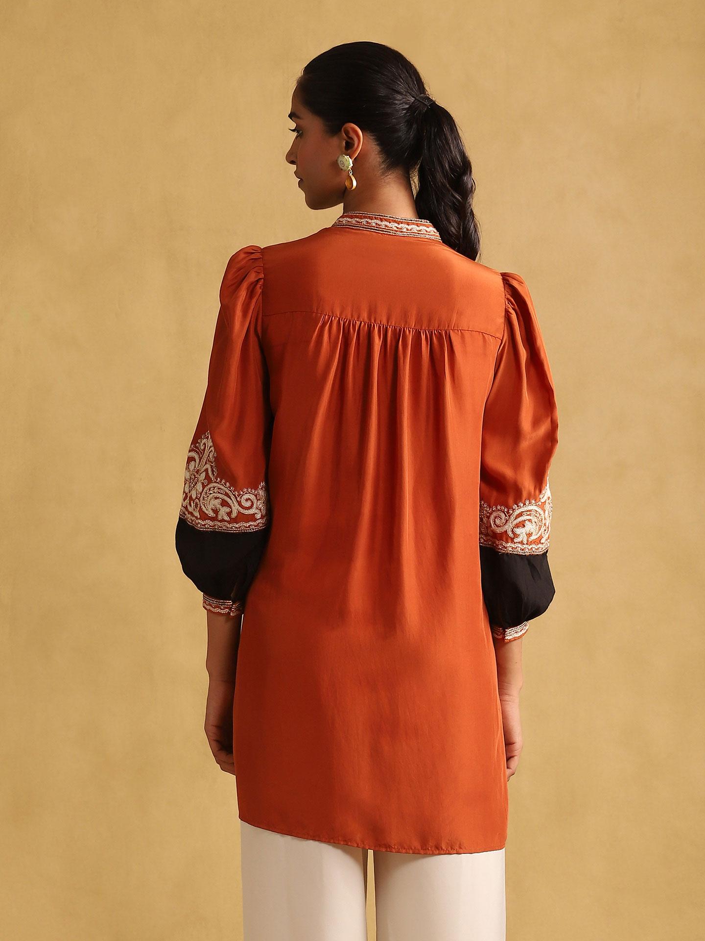 Rust Arabesque Shirt