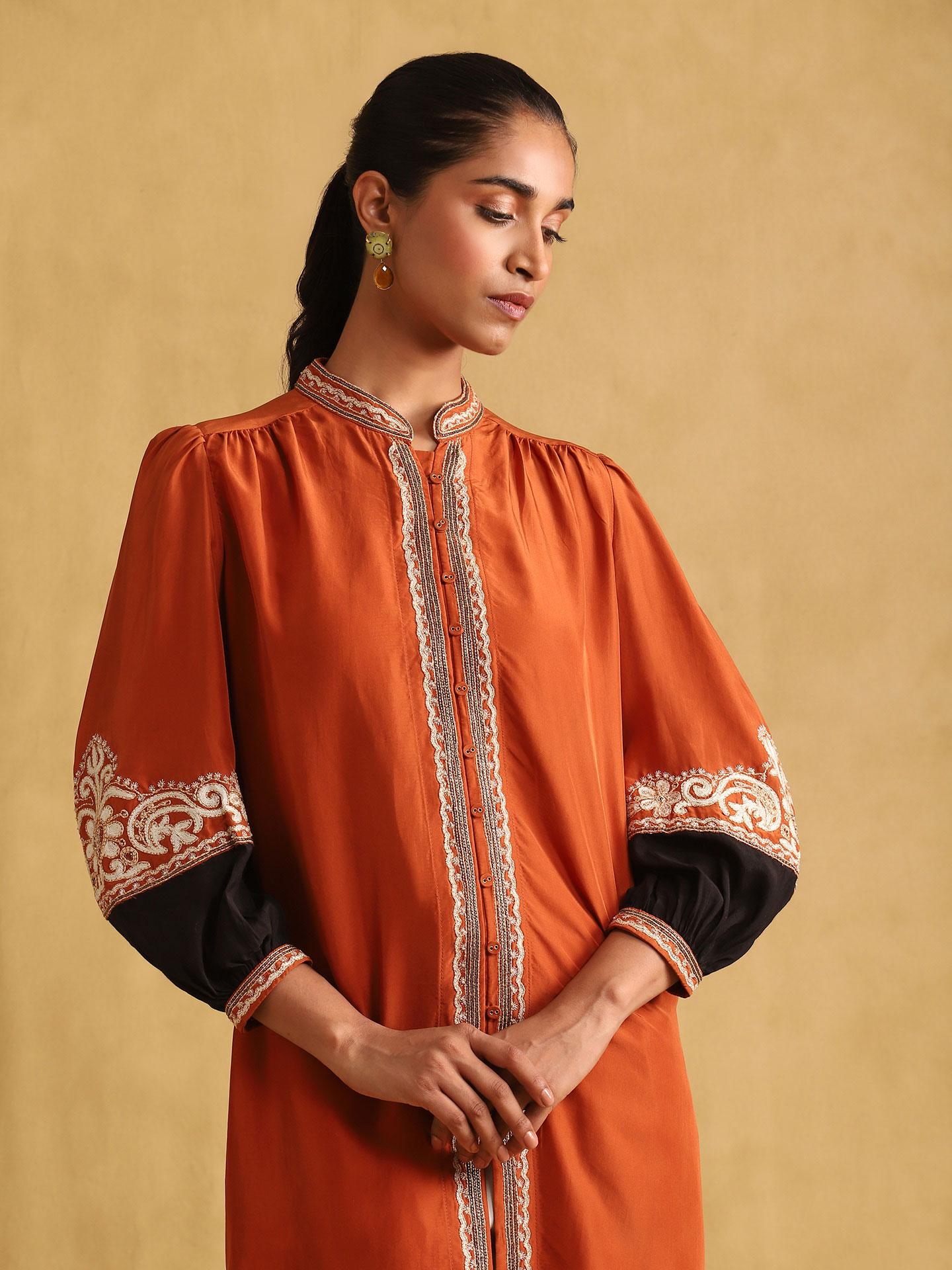 Rust Arabesque Shirt