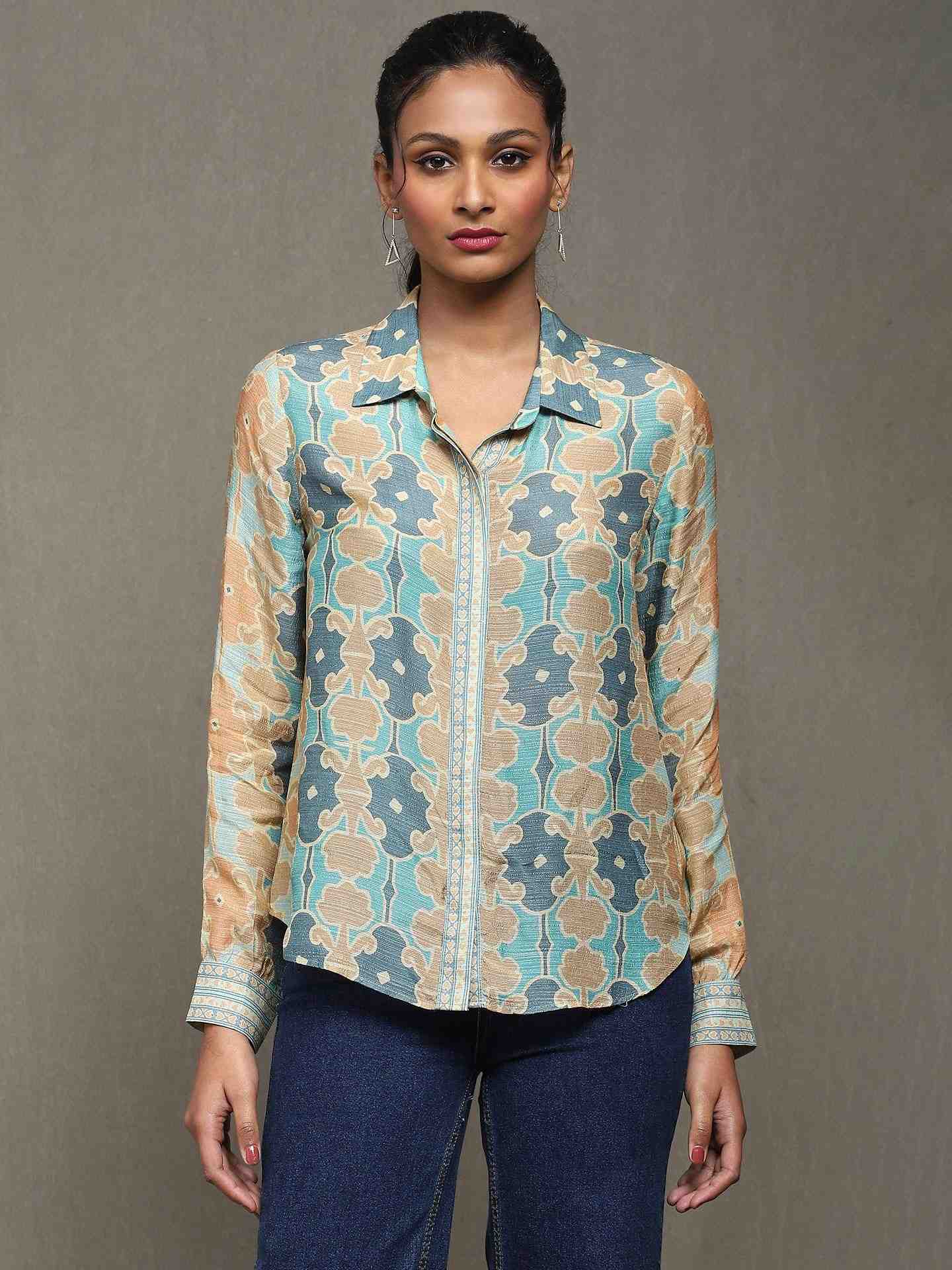 Aqua Blue Fresco Shirt