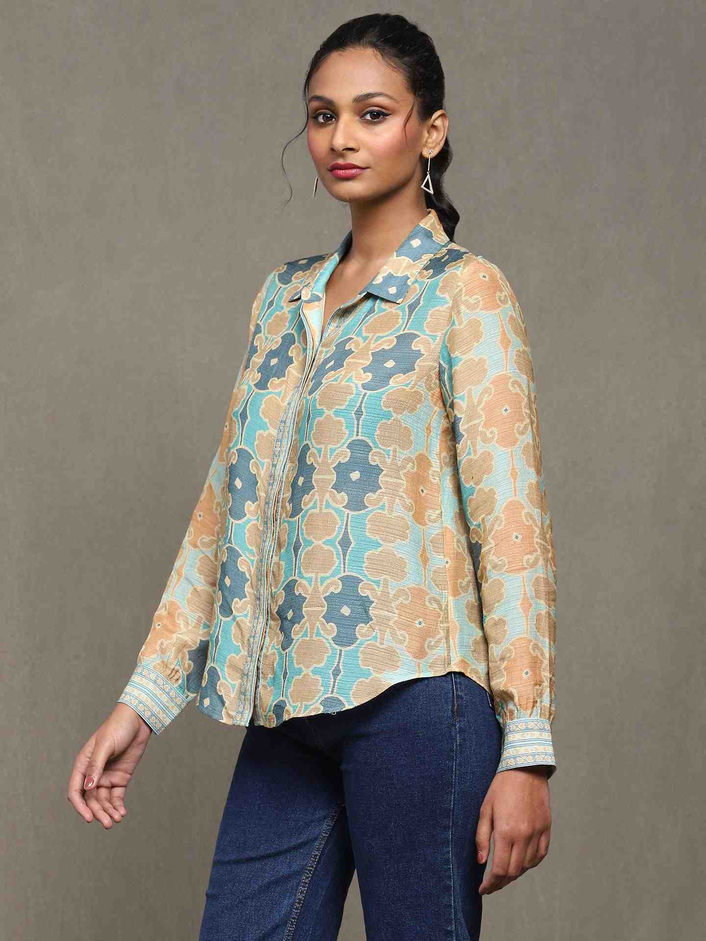 Aqua Blue Fresco Shirt