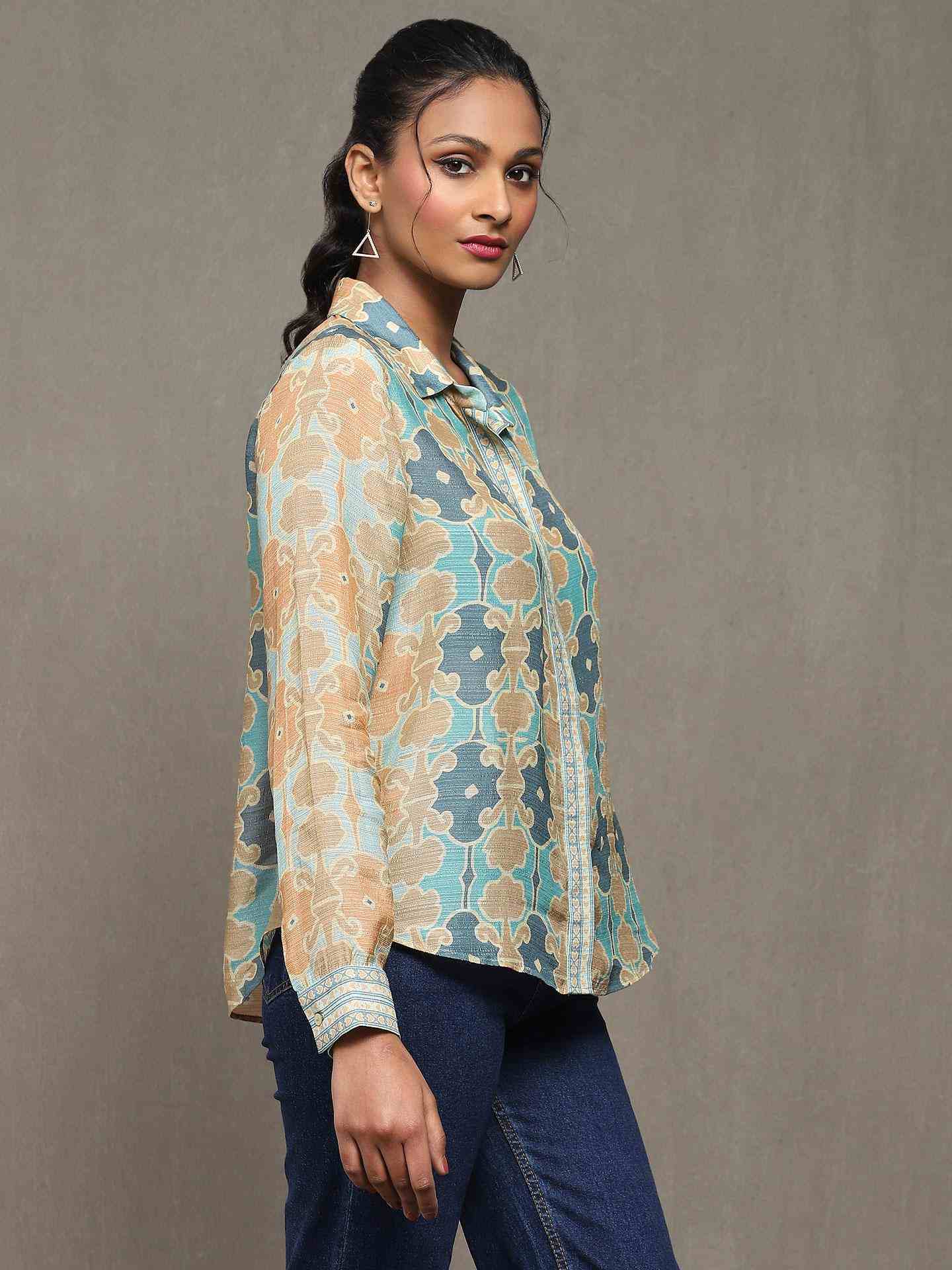 Aqua Blue Fresco Shirt