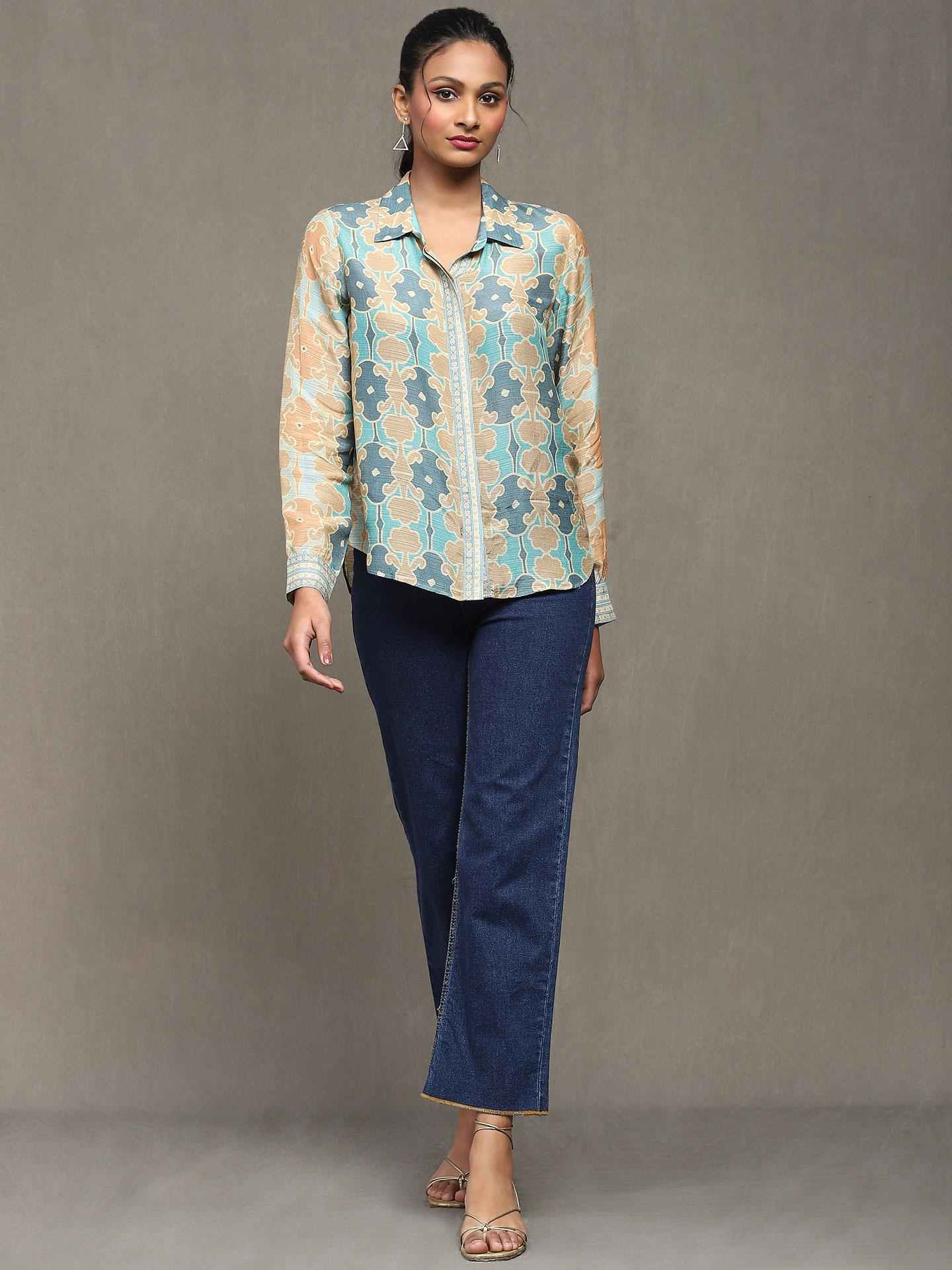 Aqua Blue Fresco Shirt