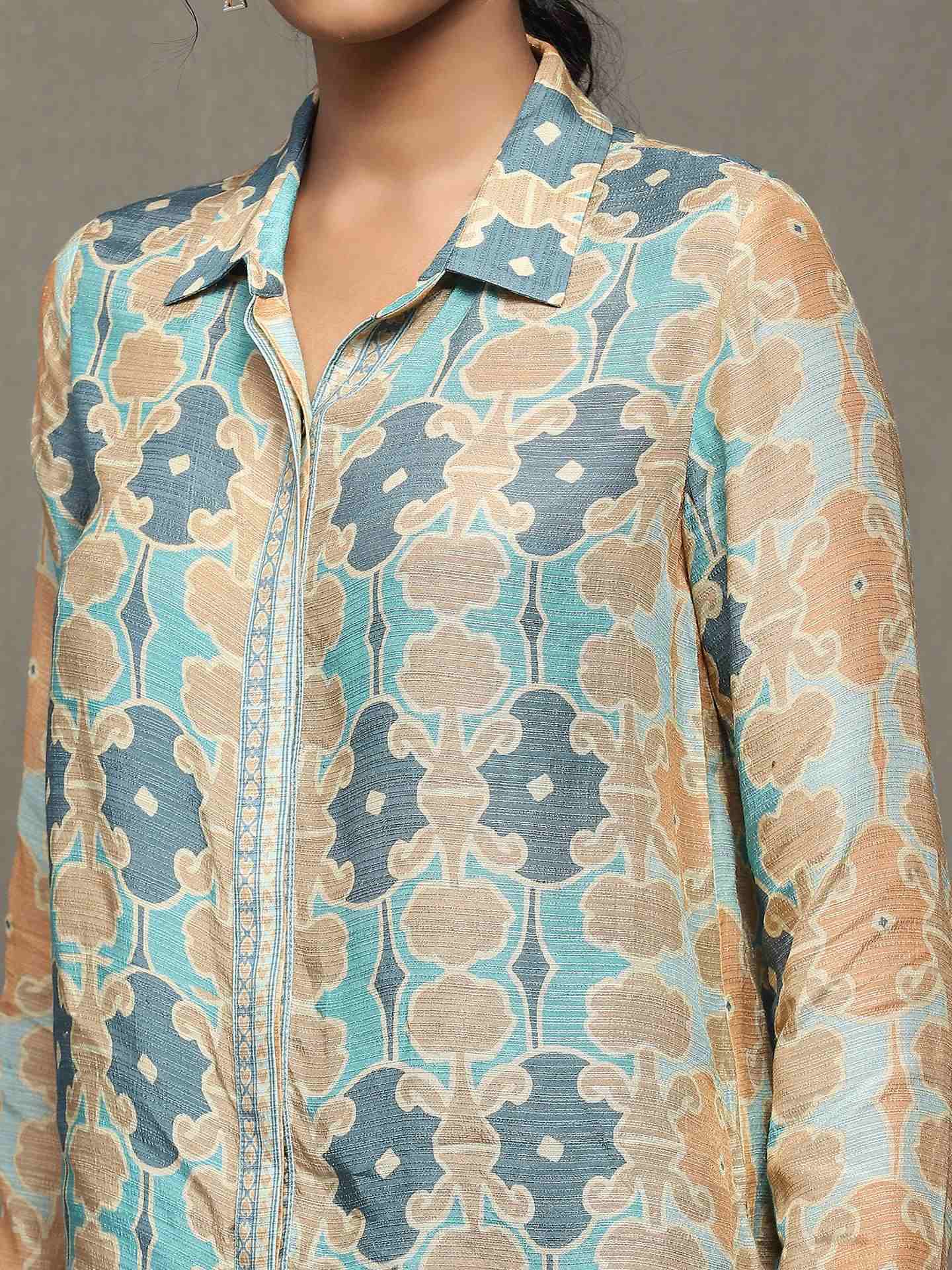 Aqua Blue Fresco Shirt