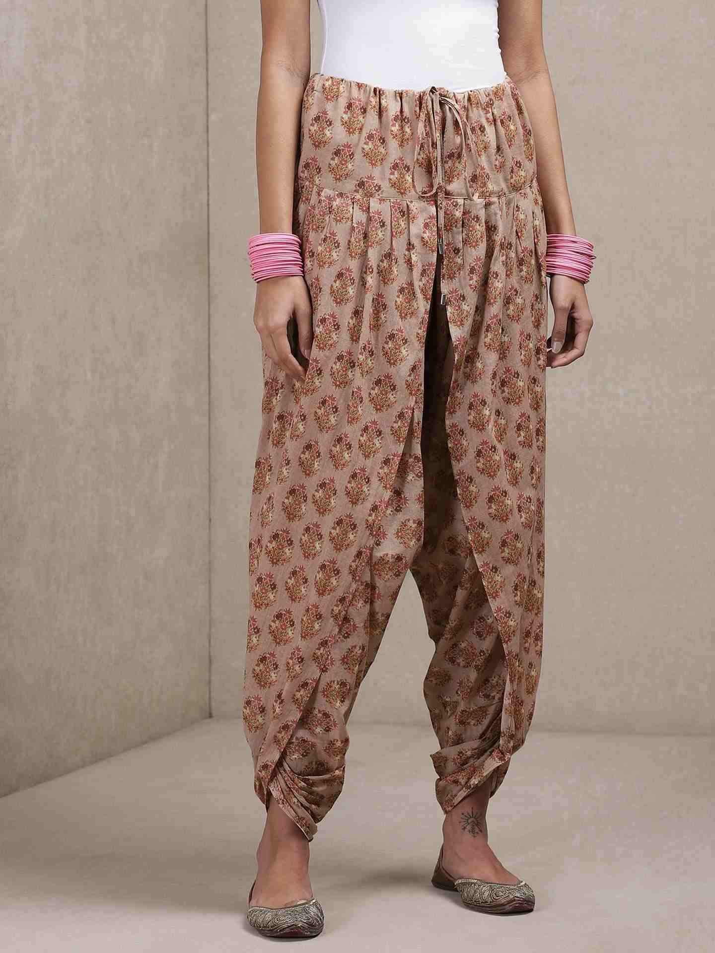 Brown Classic Dhoti Pants