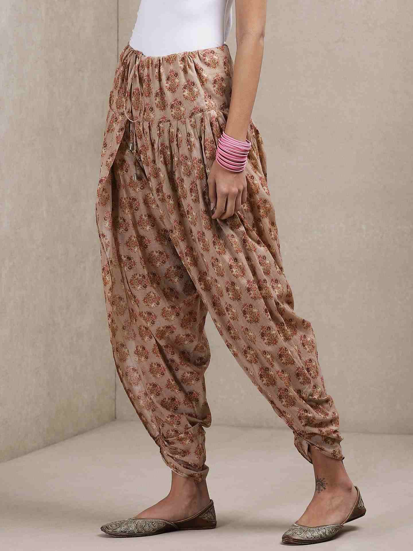 Brown Classic Dhoti Pants