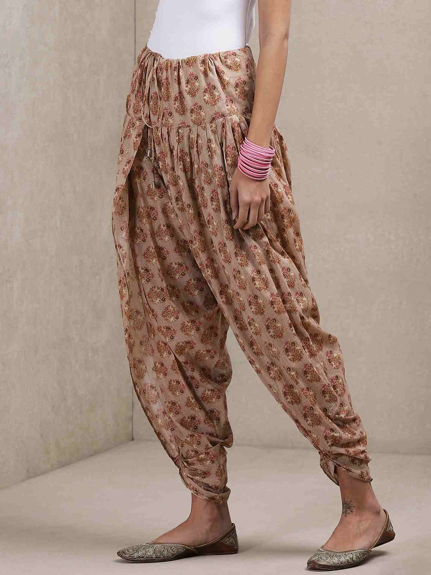 Brown Classic Dhoti Pants