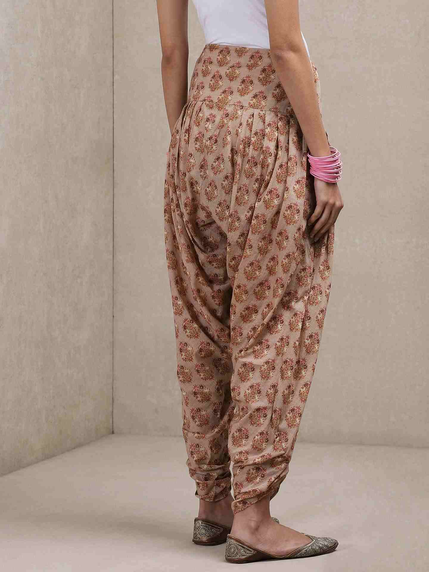 Brown Classic Dhoti Pants