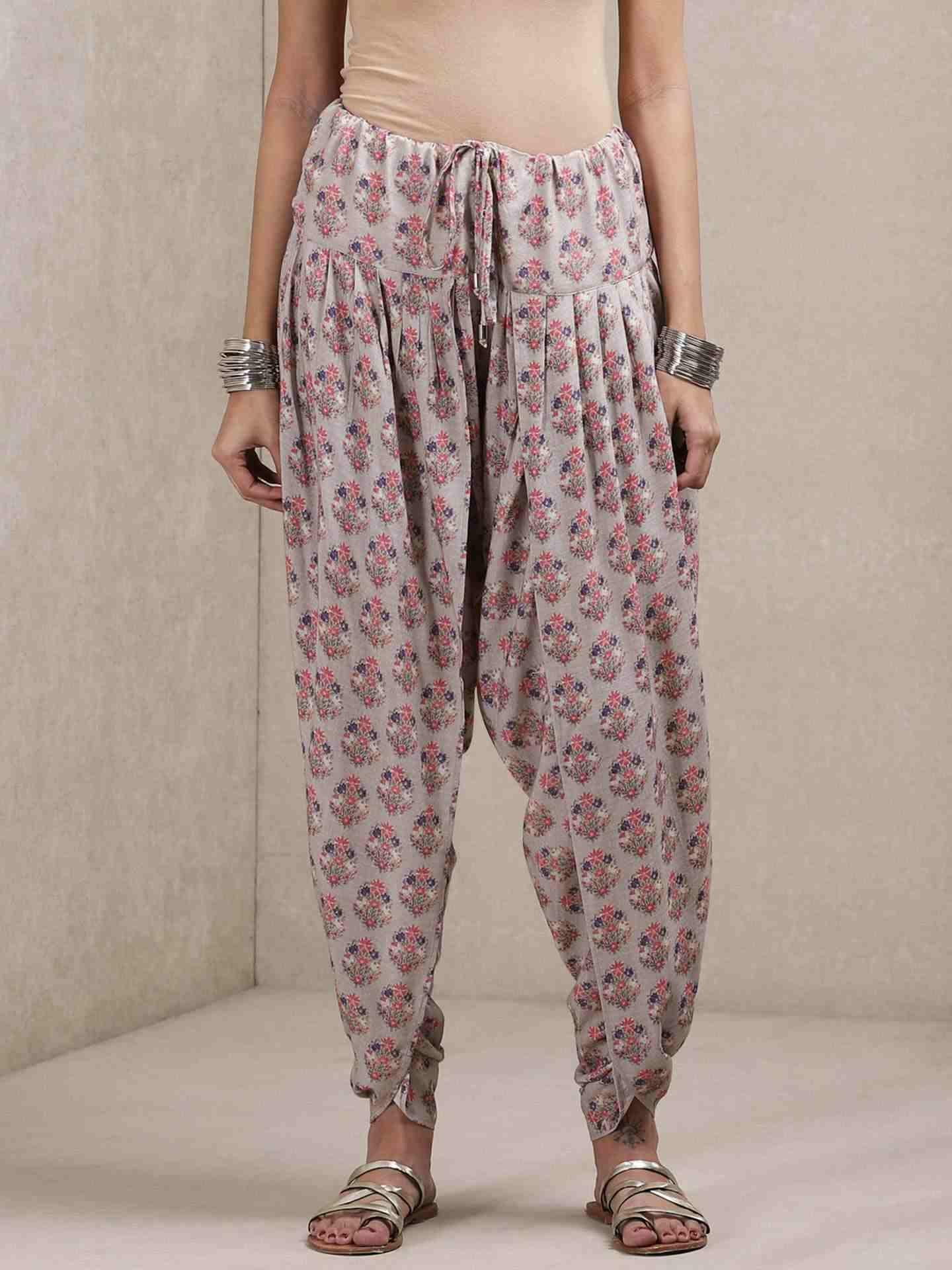 Grey Classic Dhoti Pants