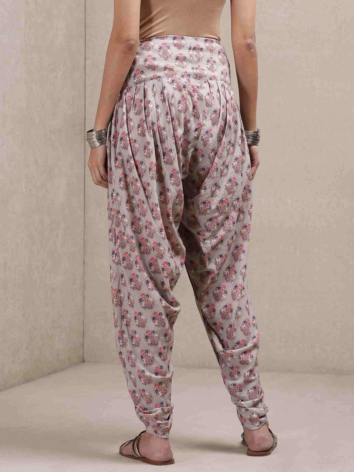 Grey Classic Dhoti Pants