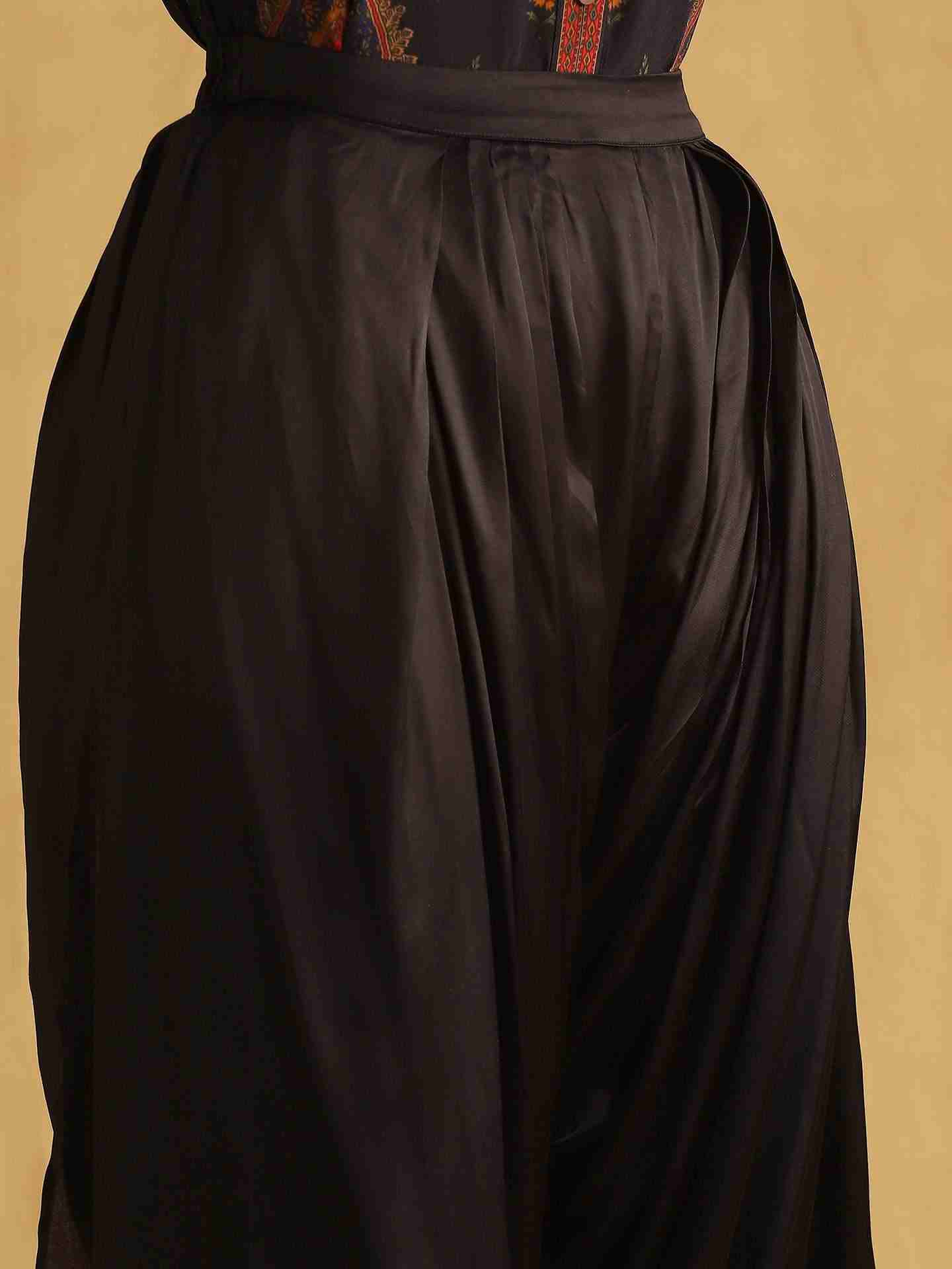 Black Pantalon Dhoti Pants