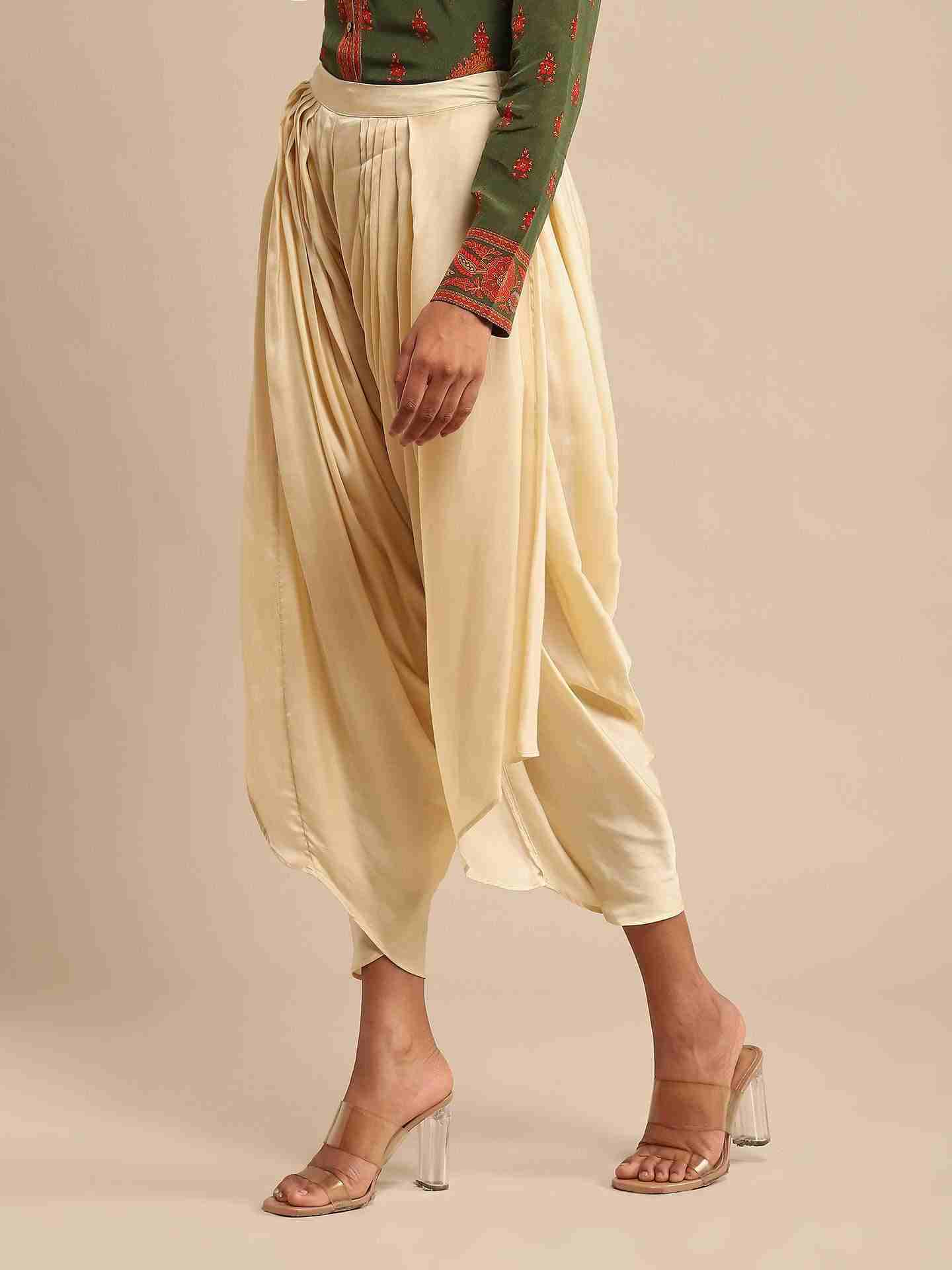 Ecru Pantalon Dhoti Pants