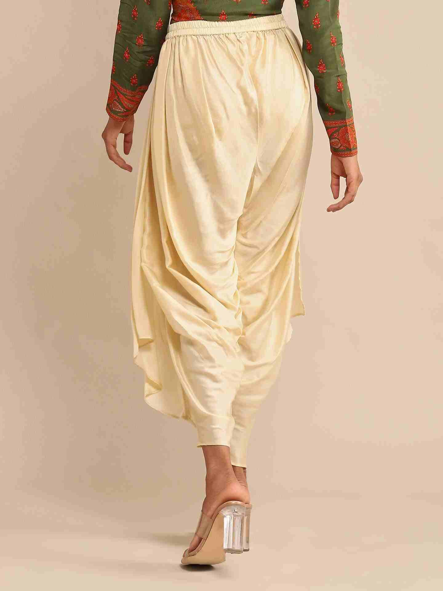 Ecru Pantalon Dhoti Pants