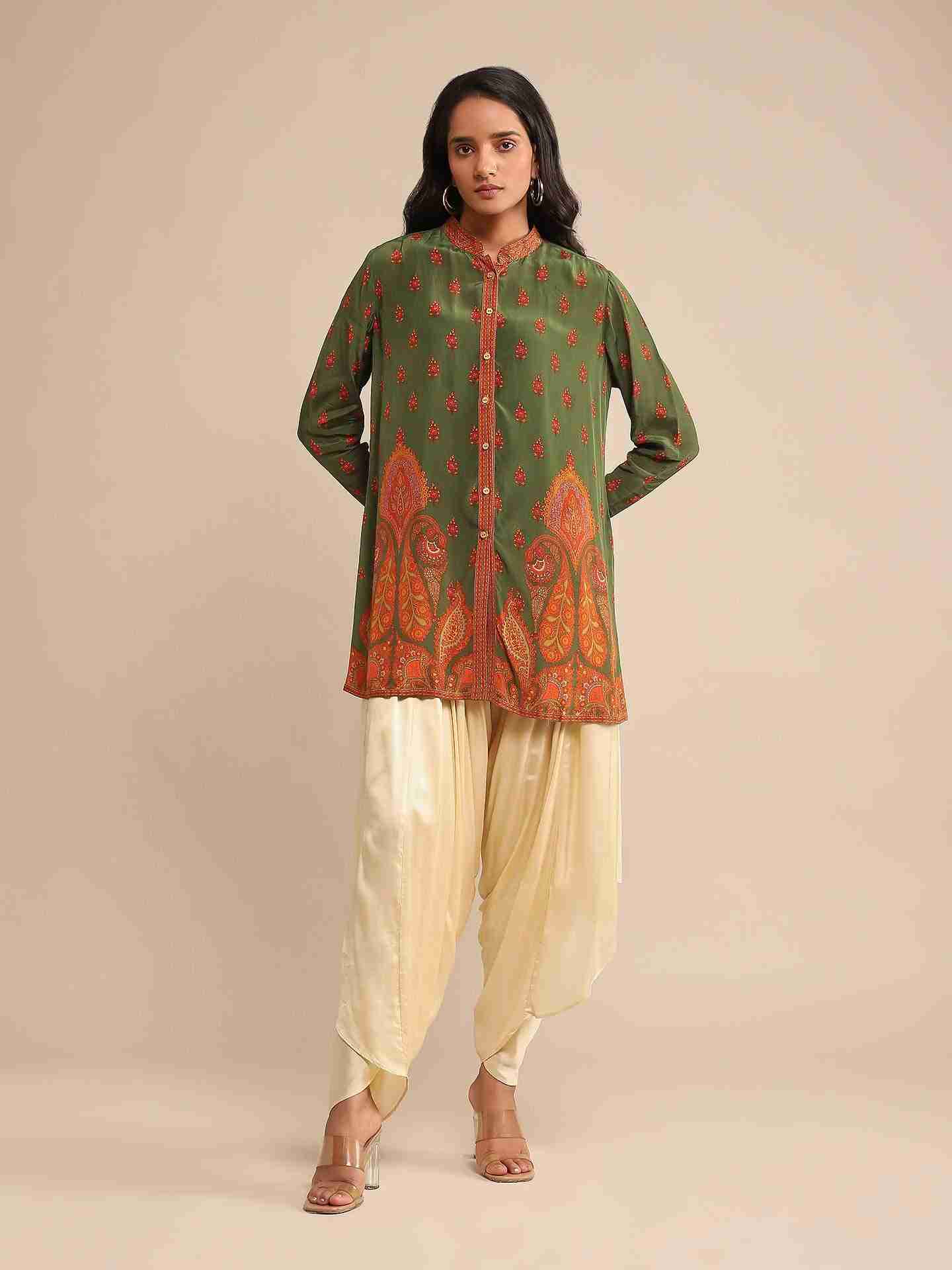 Ecru Pantalon Dhoti Pants