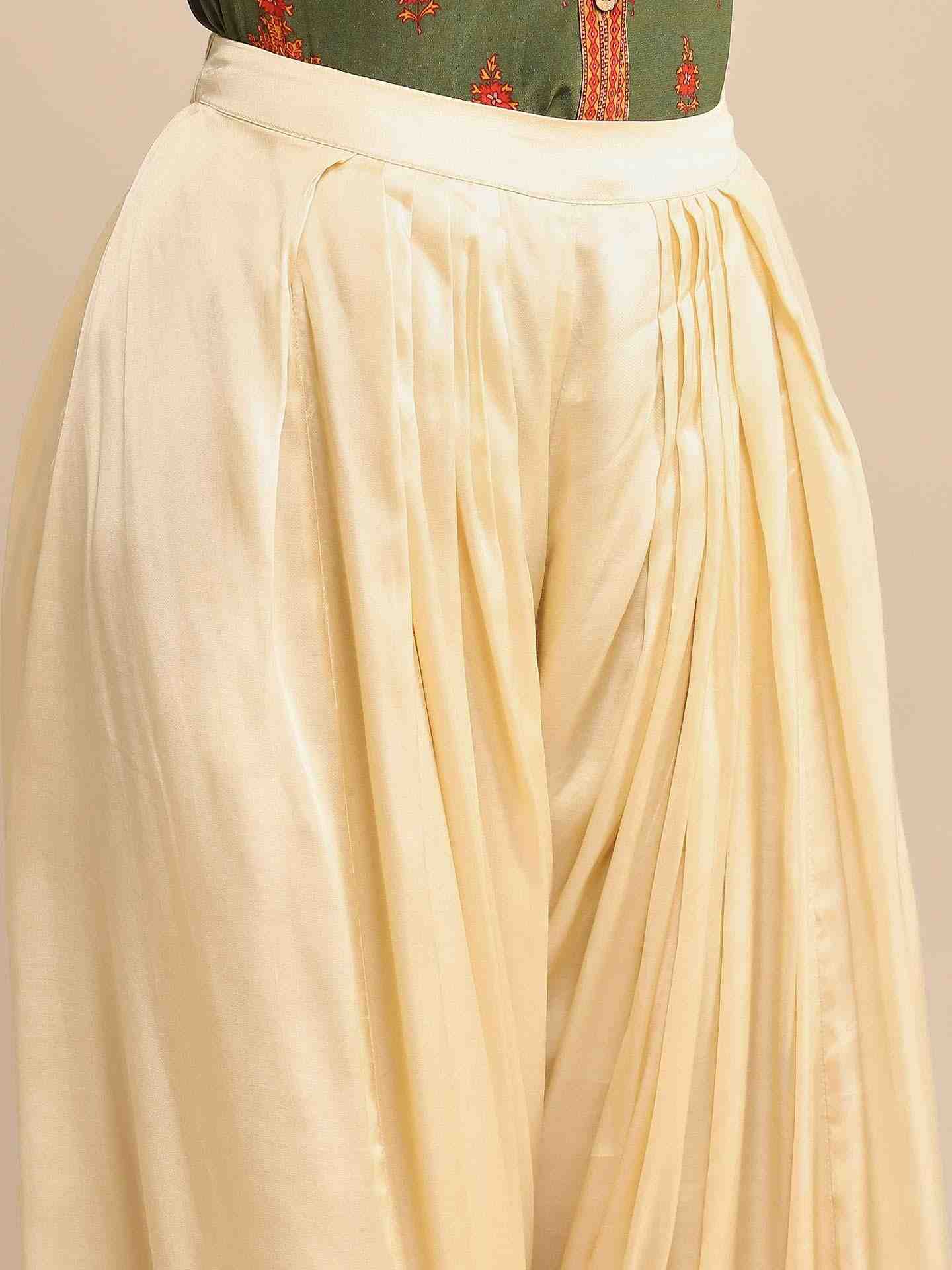 Ecru Pantalon Dhoti Pants