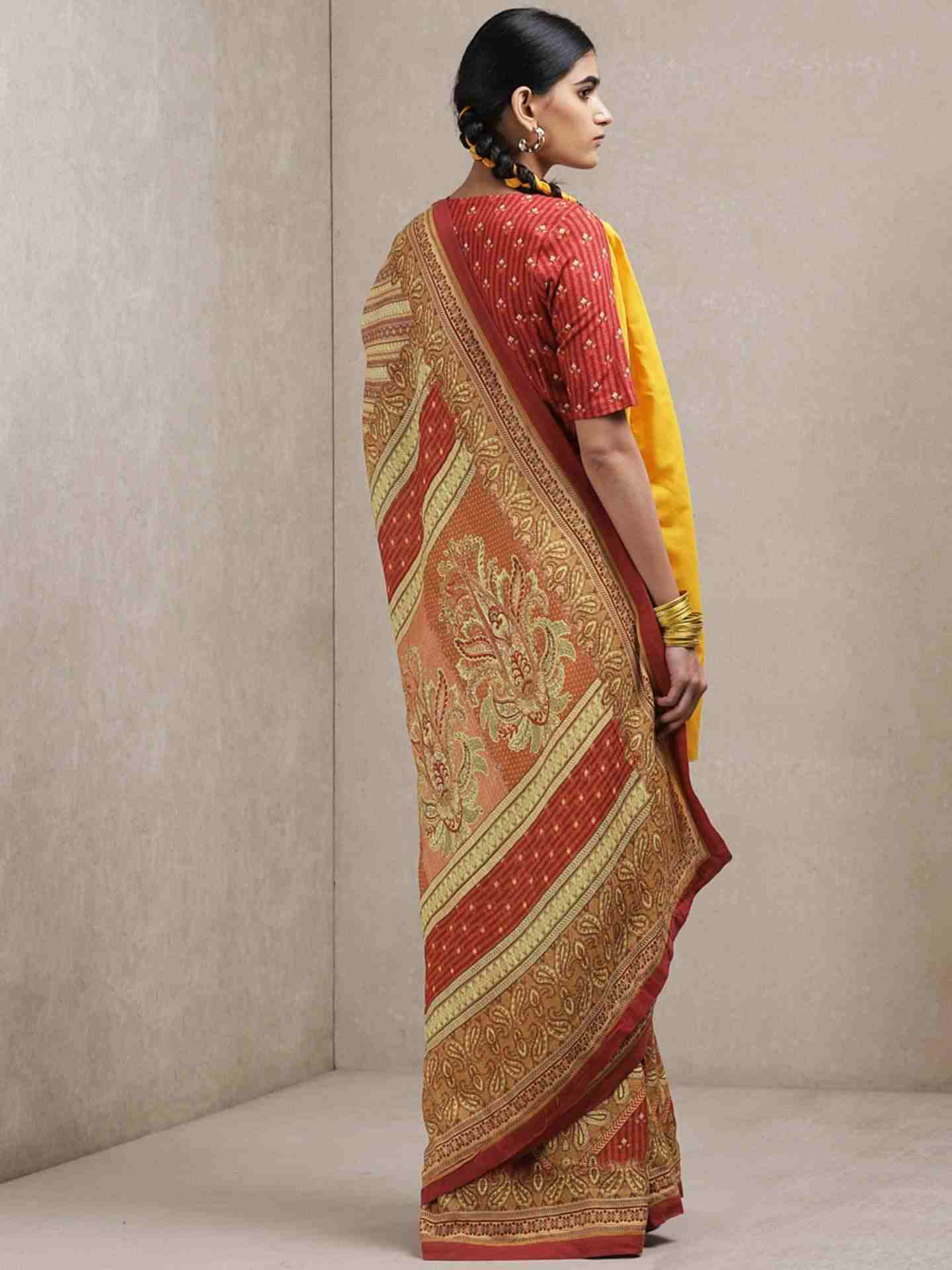 Red Ervin Saree