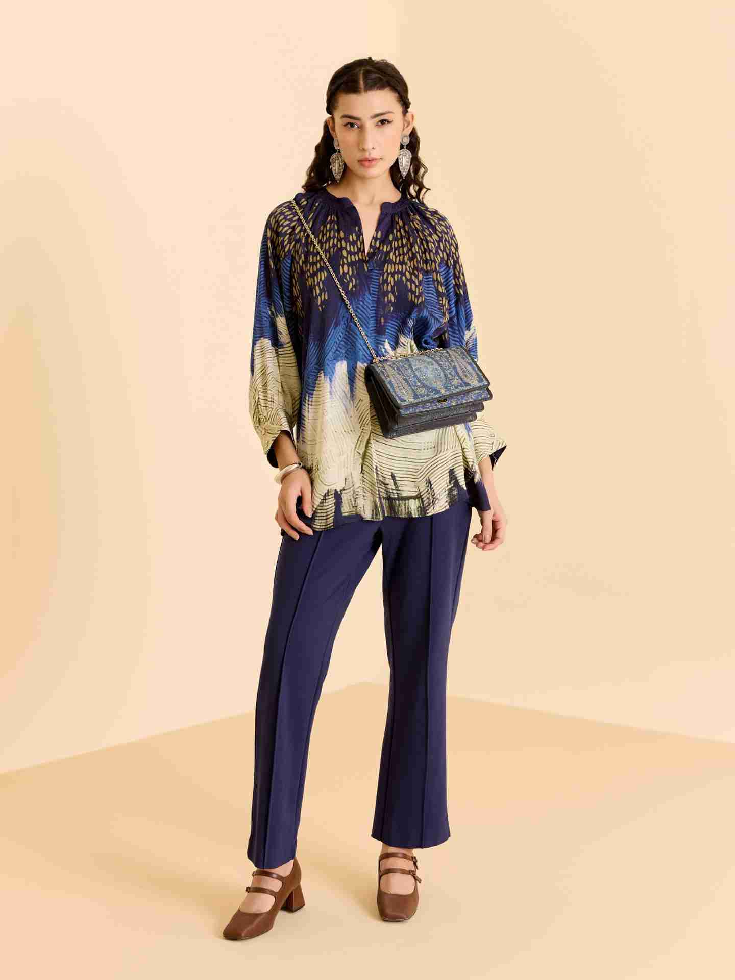 Blue Enola Top