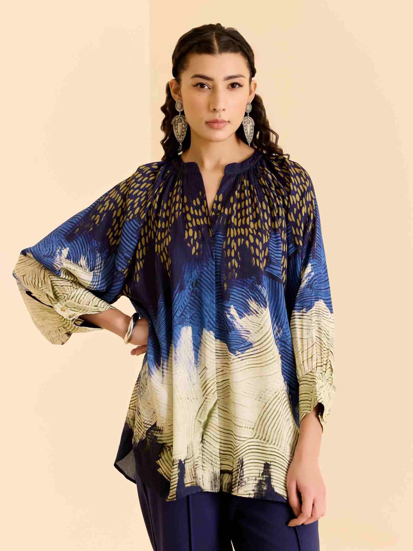 Blue Enola Top