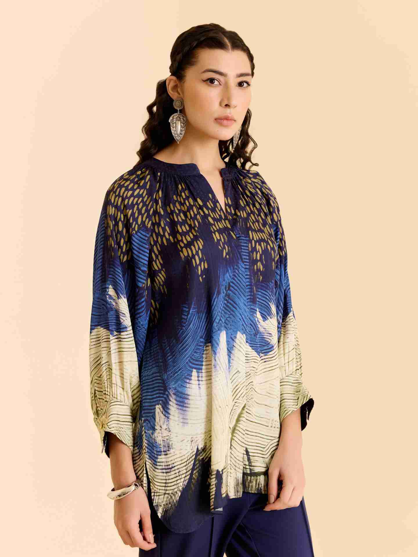 Blue Enola Top