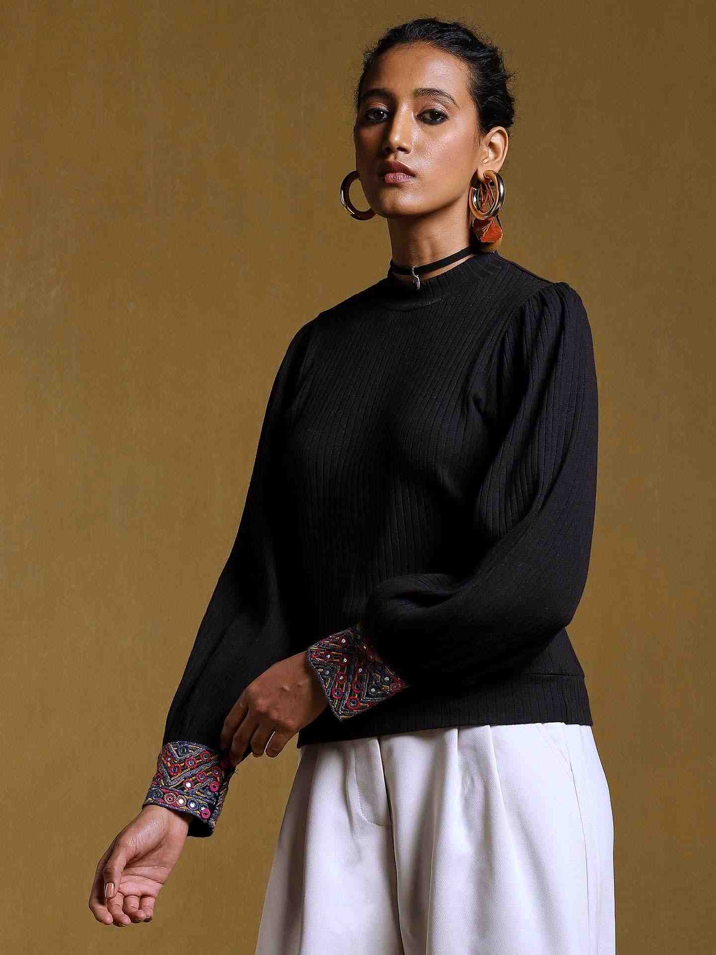 Black Iris Kurti