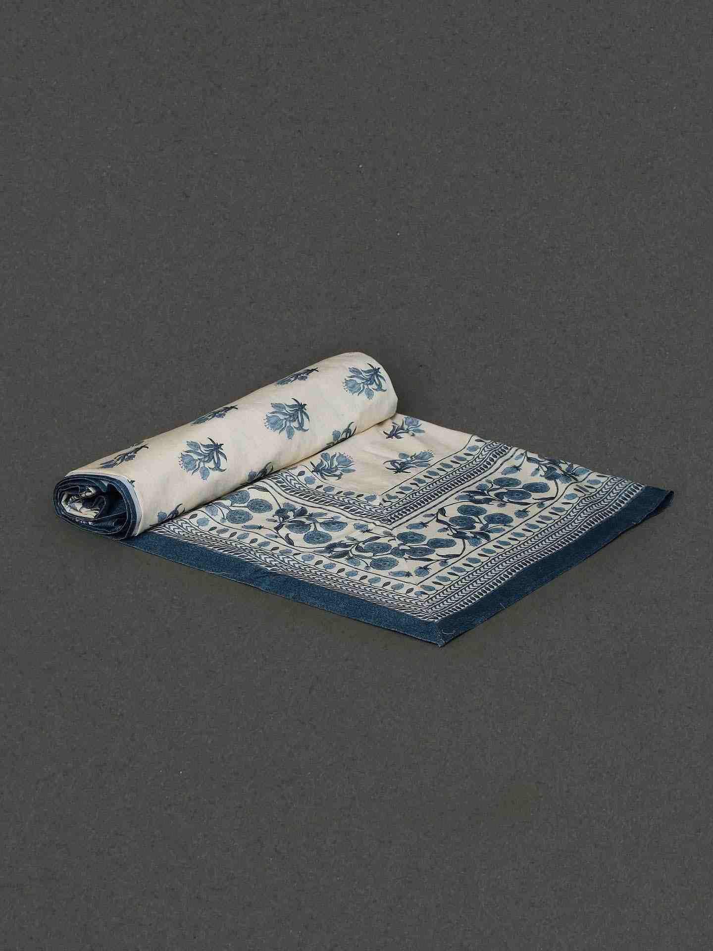 Blue Jalmahal Cotton Tablecloth