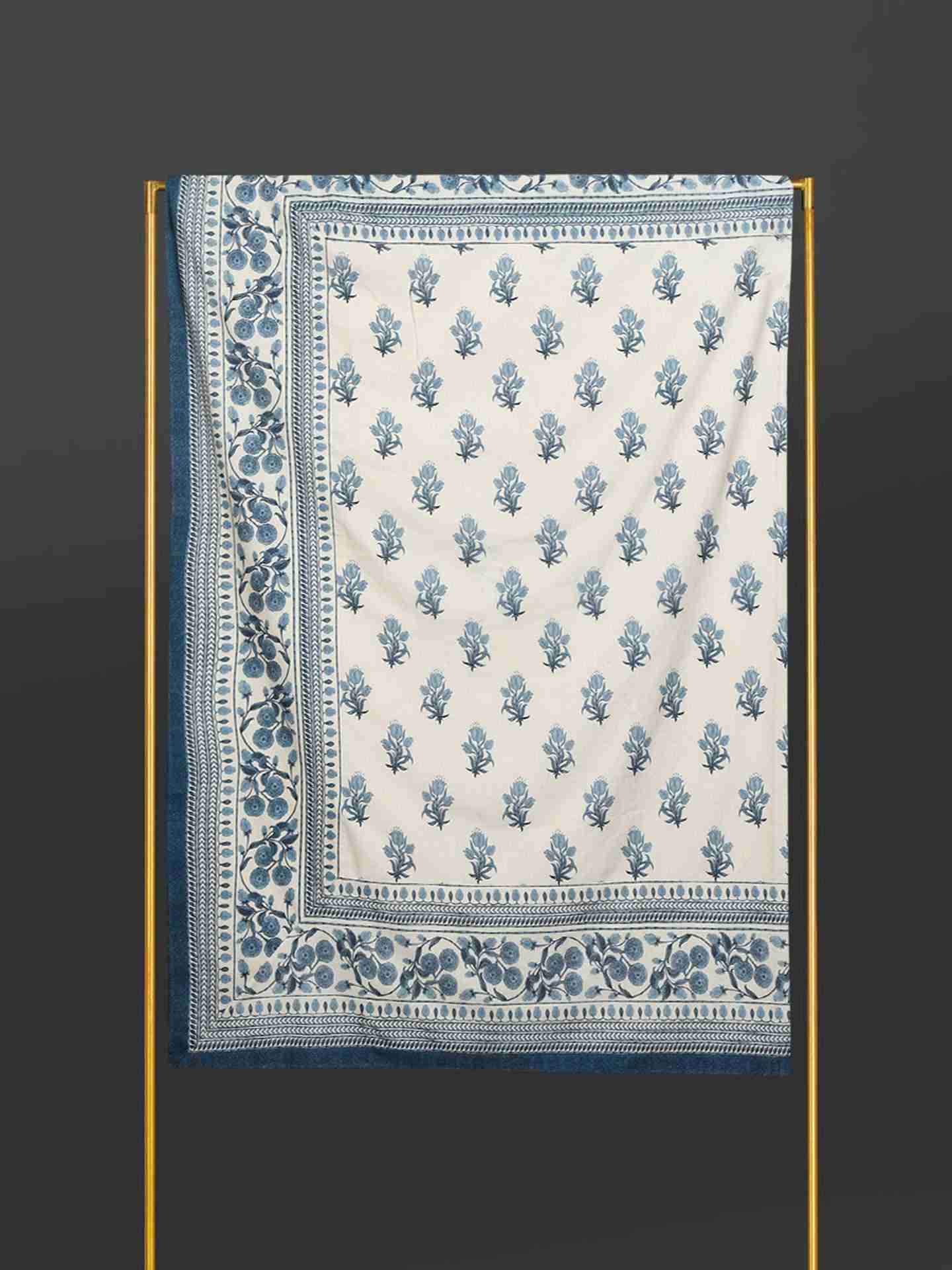 Blue Jalmahal Cotton Tablecloth