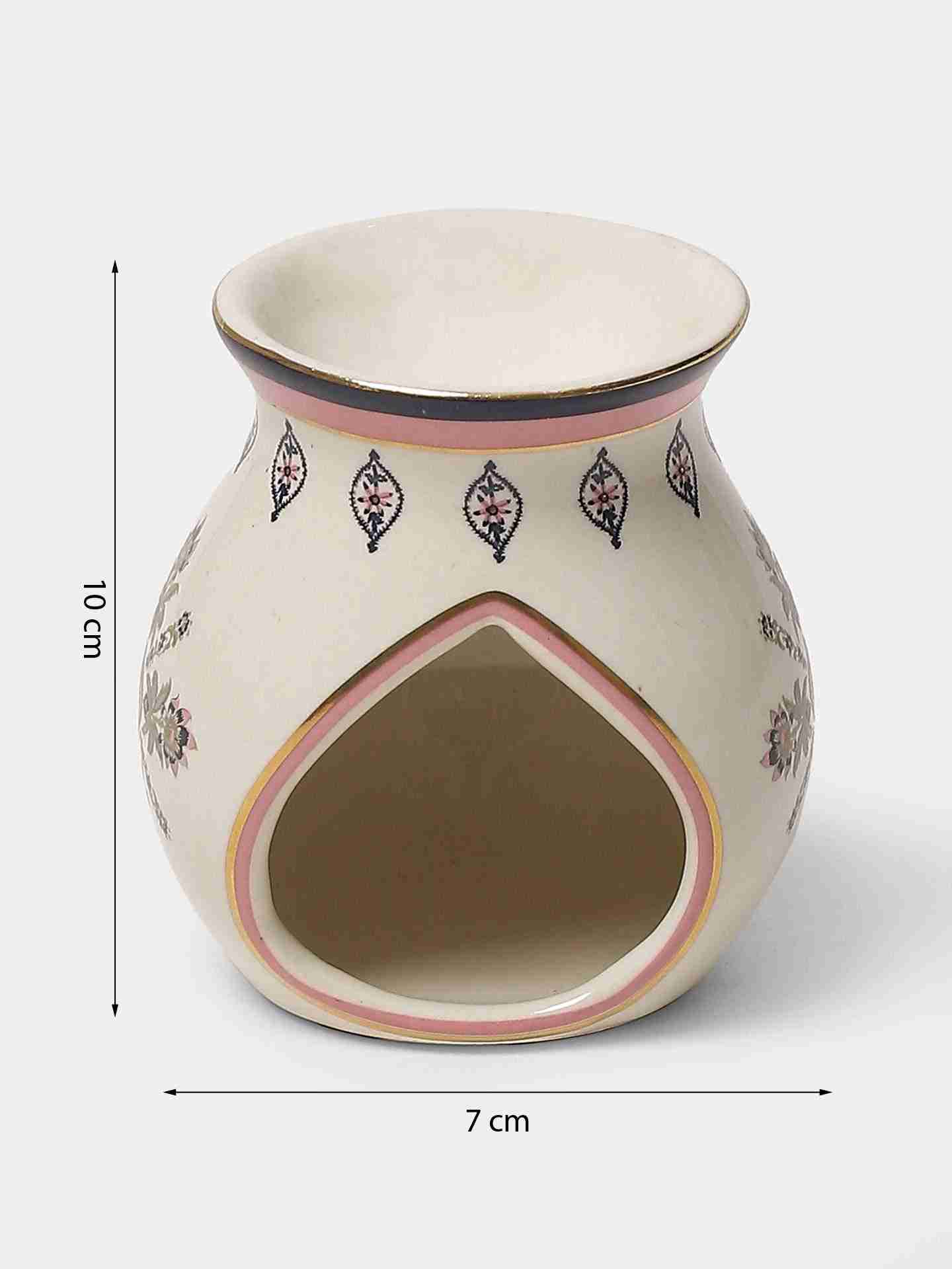 Ivory Kashmiri Booti T-Light