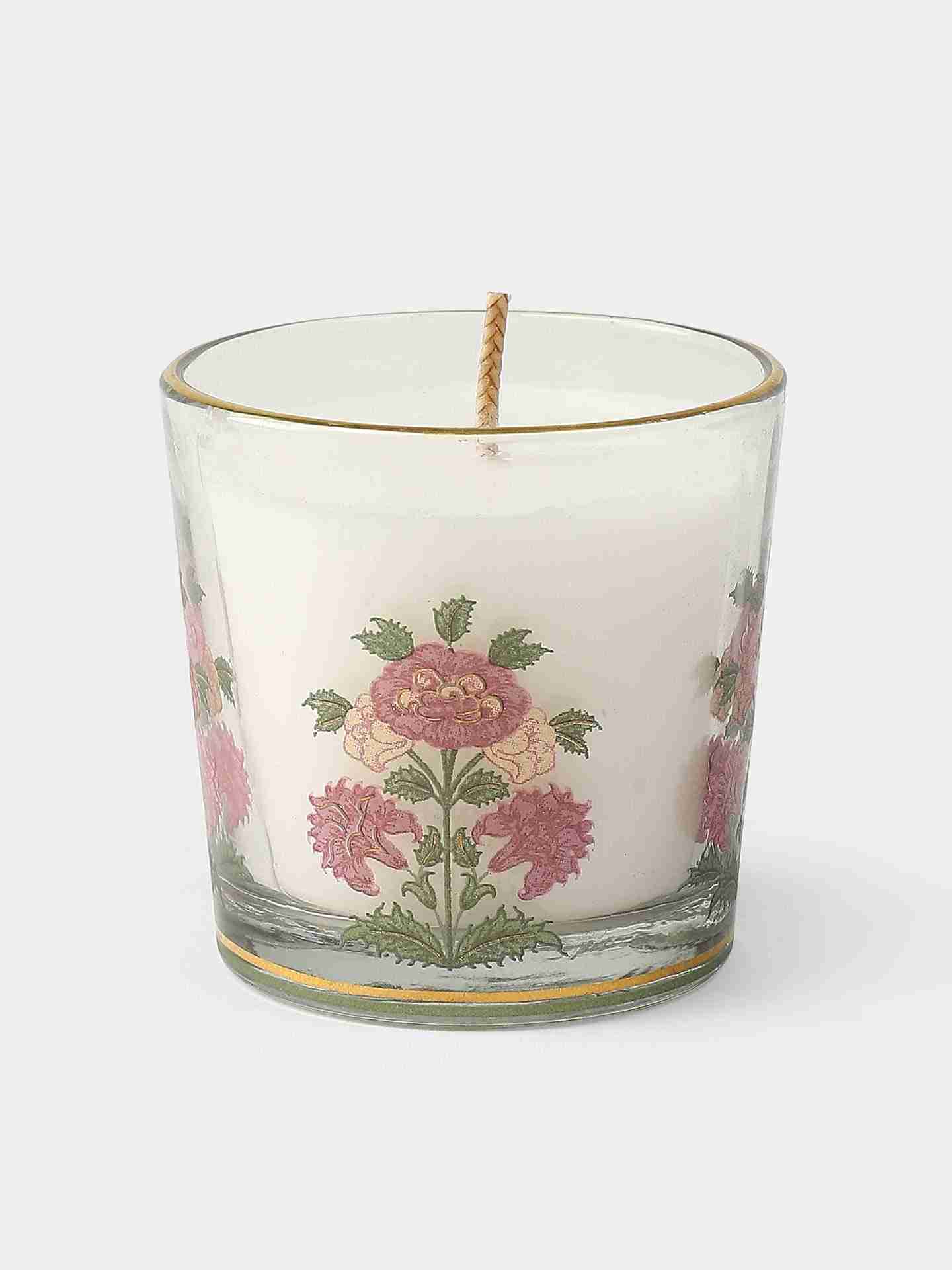 Pink & Beige Koshambi Votive (Set of 4)