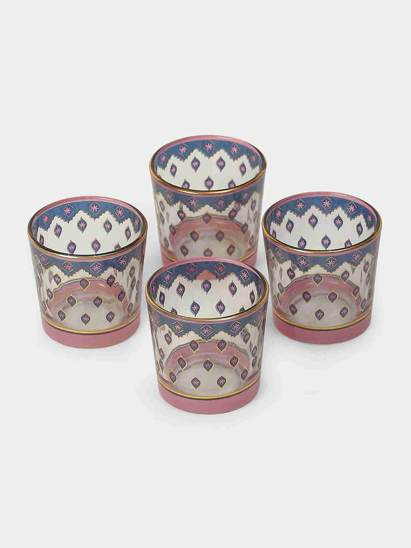 Beige & Pink  Minar Votive