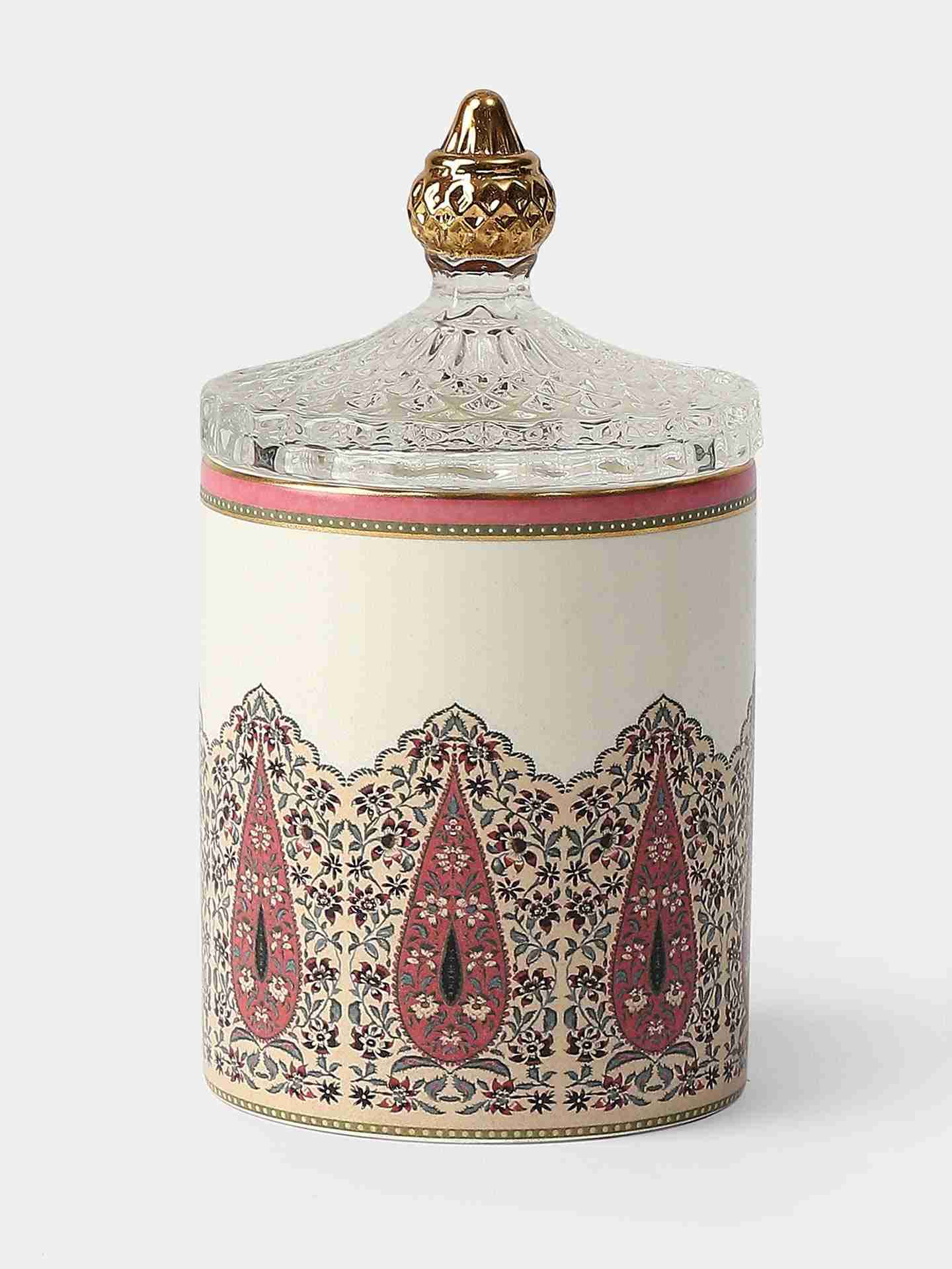 Pink & Beige Koshambi Votive (Set of 2)