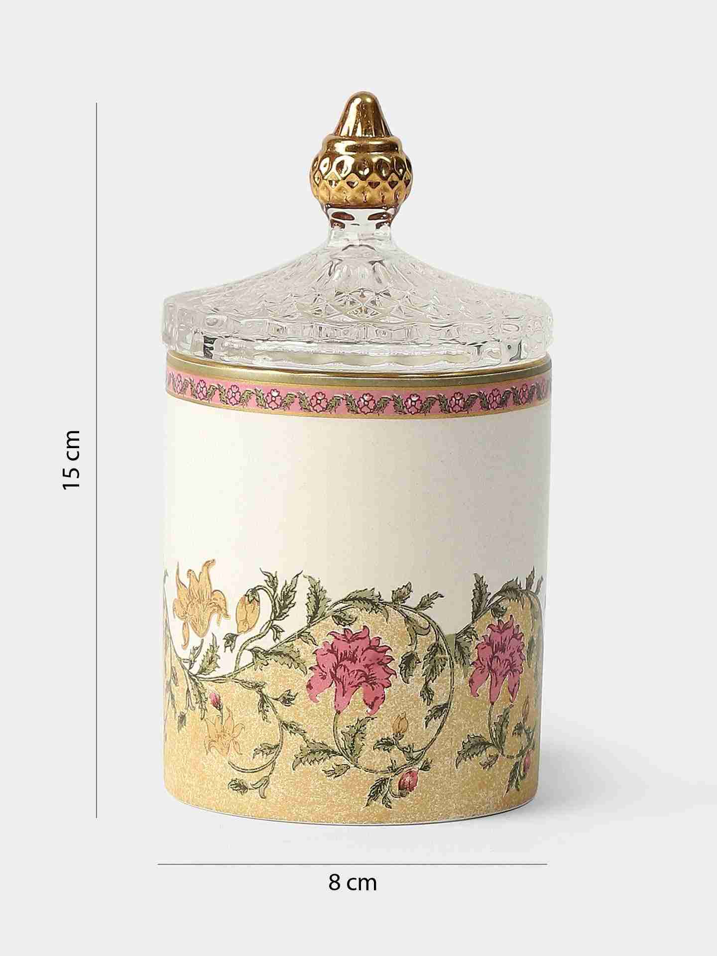 Pink & Beige Koshambi Votive (Set of 2)