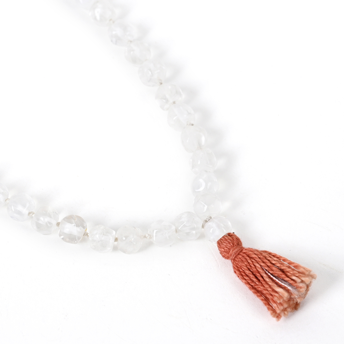 Shiv Ratan Kendra Sphatic Mala for Healing, Prayer, Meditation & Spiritual Gains II 108+1 Bead II Length: 35-40 CM II Weight: 20-30 Grams II