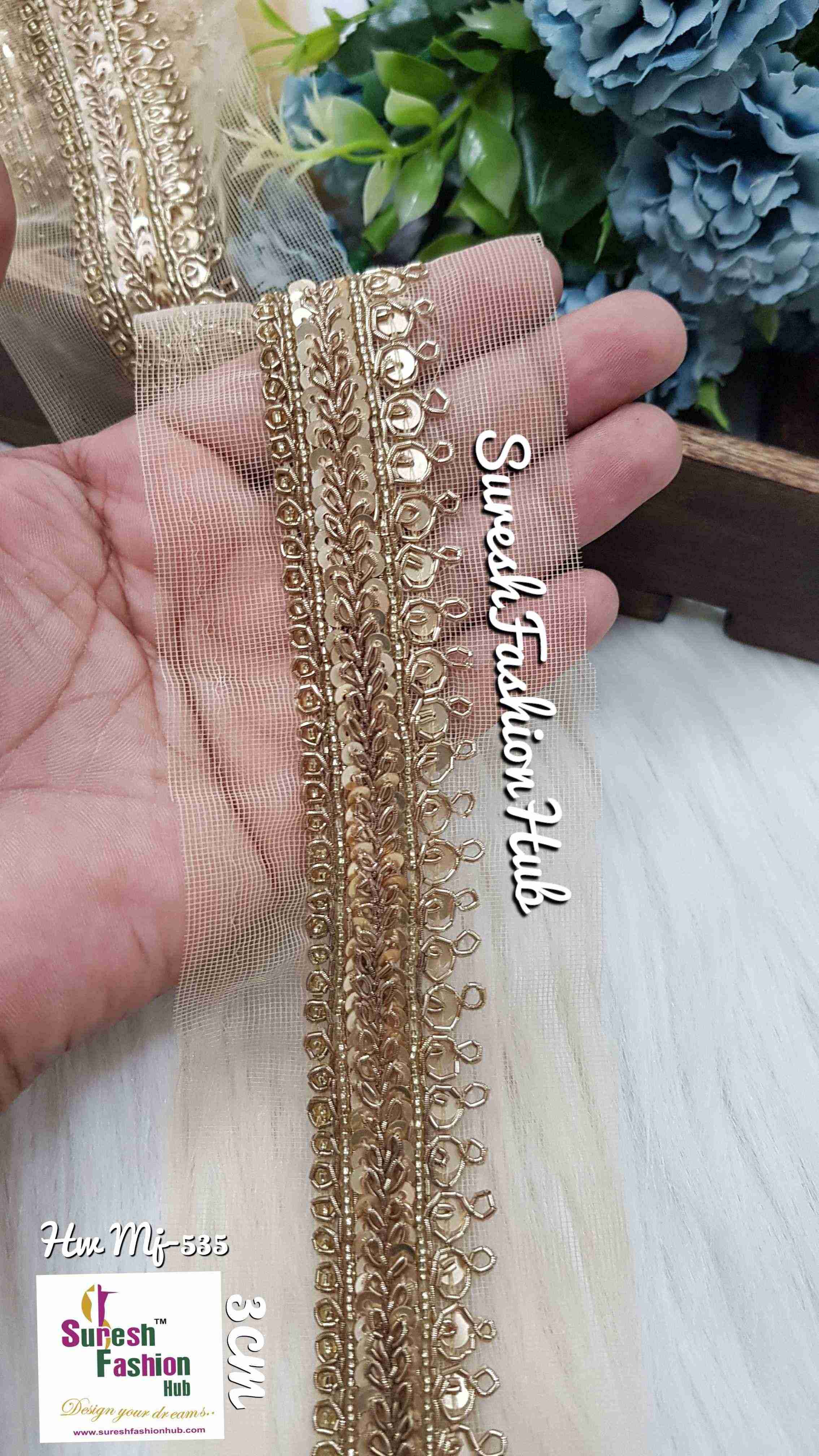 Handmade decorative Antique Gold Ribbon