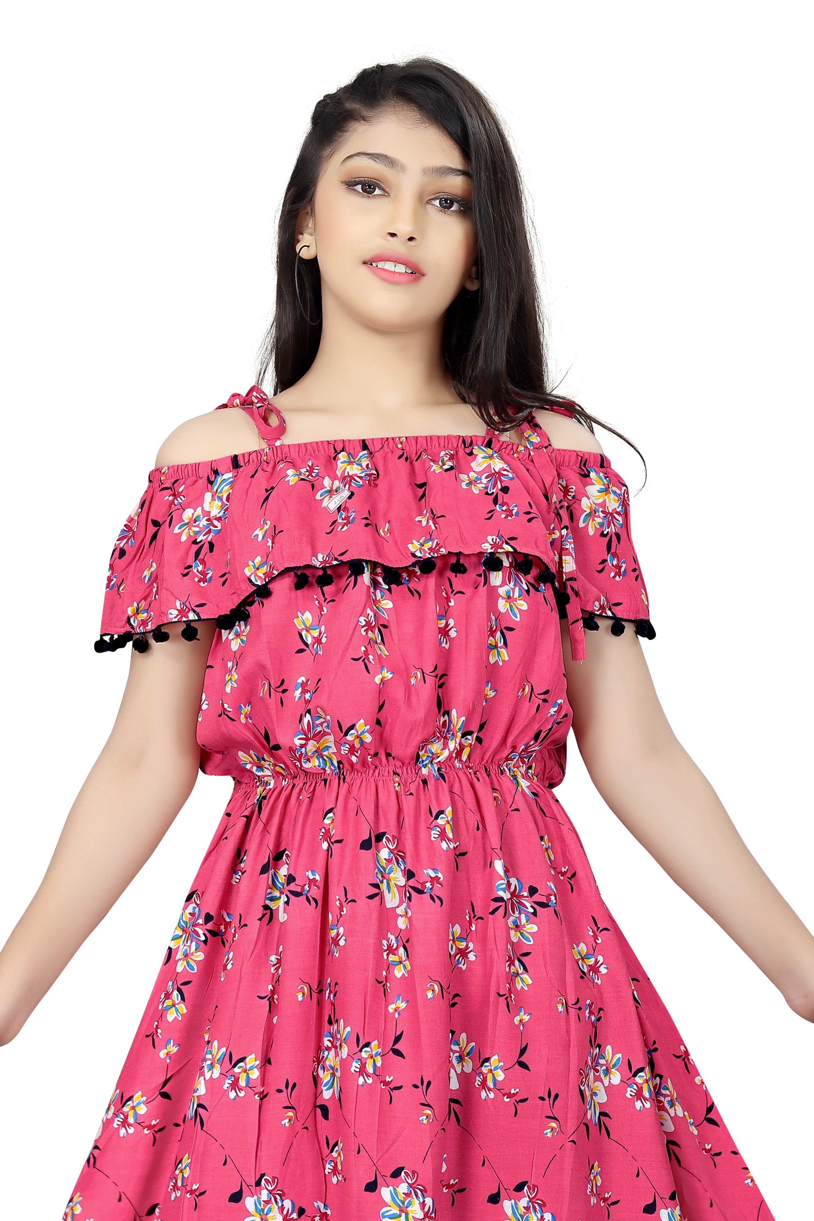 Off shoulder frock for girls online