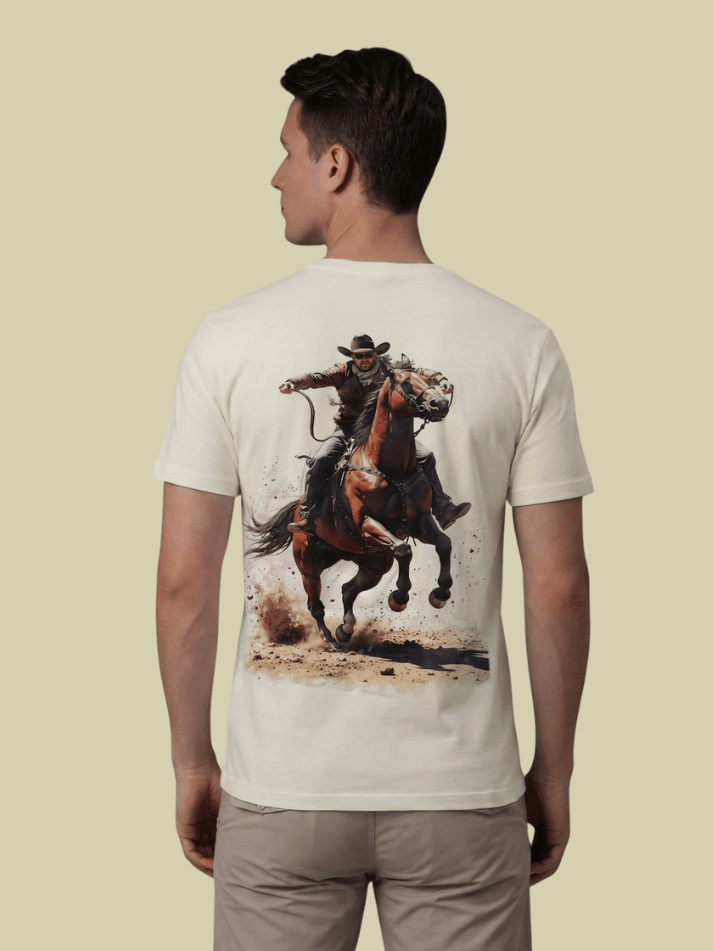 Albion Men’s Premium Graphic Print Off-White Casual T-Shirt – Stylish Streetwear Tee