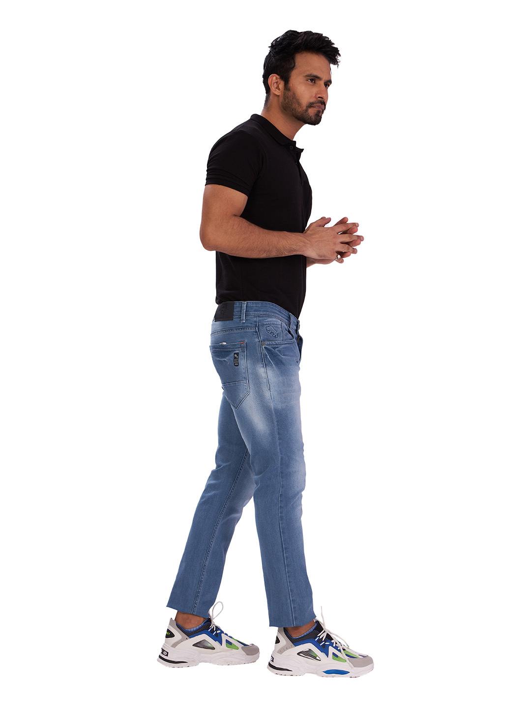 D'cot by Donear Men's Blue Cotton Jeans