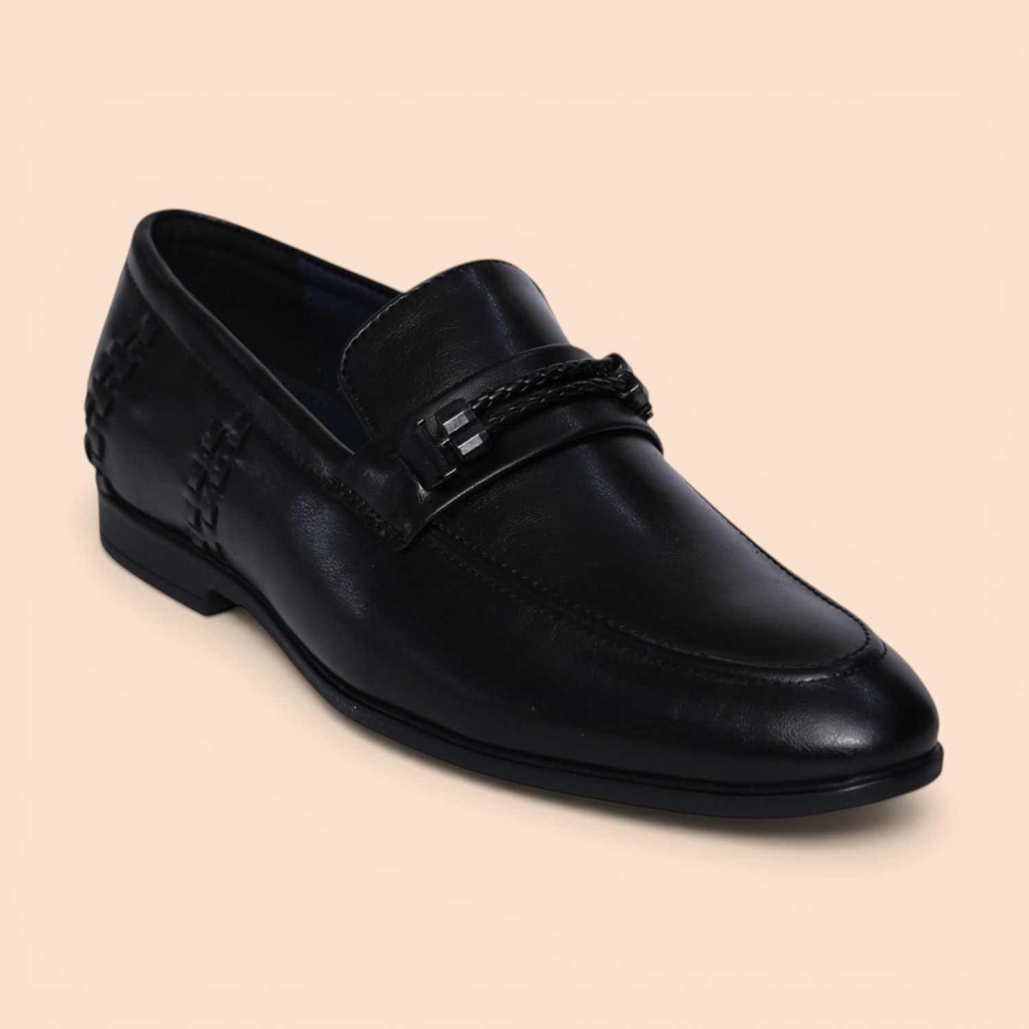 Black Classic Leather Penny Loafer | Centro Shoes & More