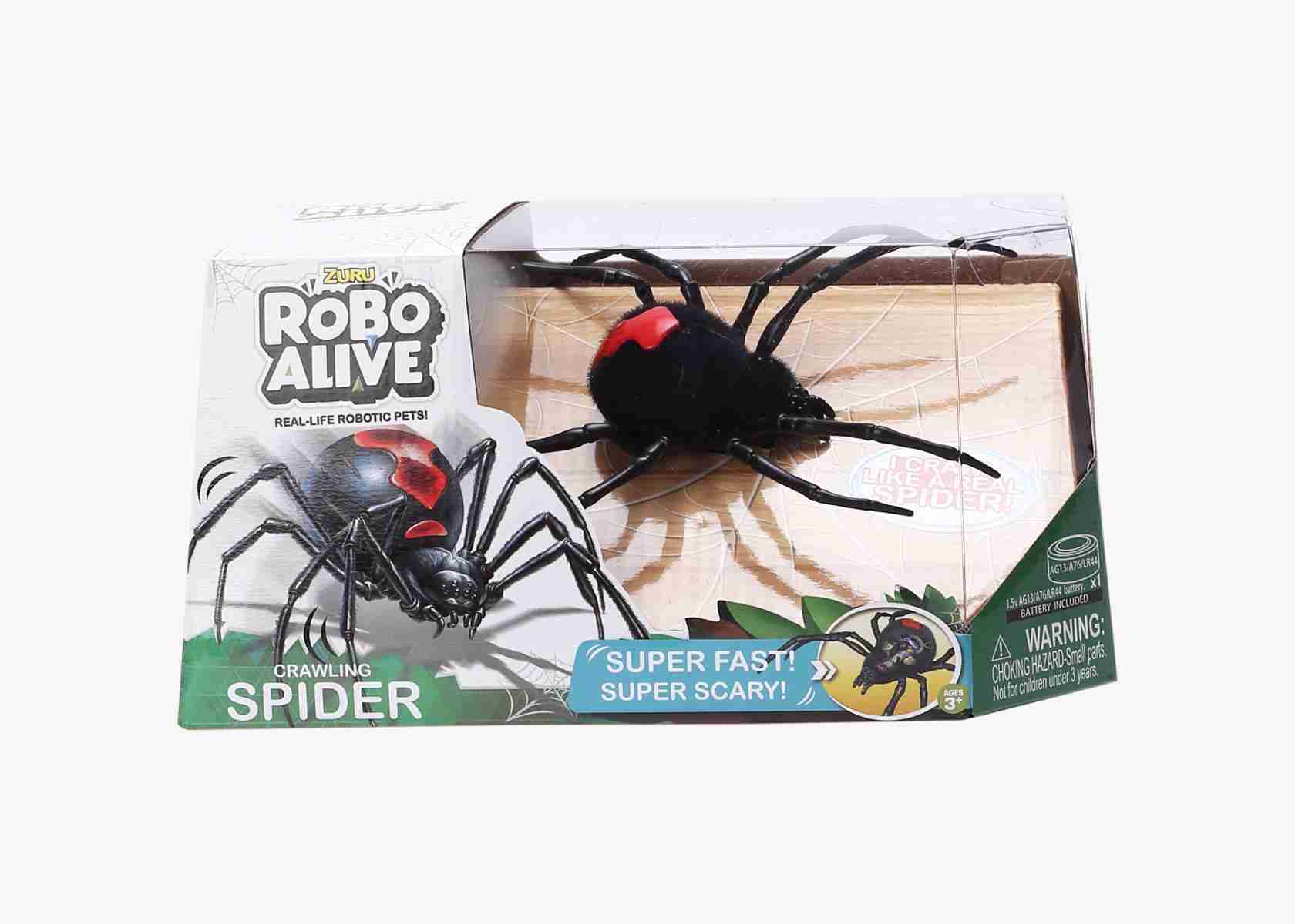 Zuru Robo Alive Boys Creepy Spider Robotics for Kids age 3Y+ (Black)