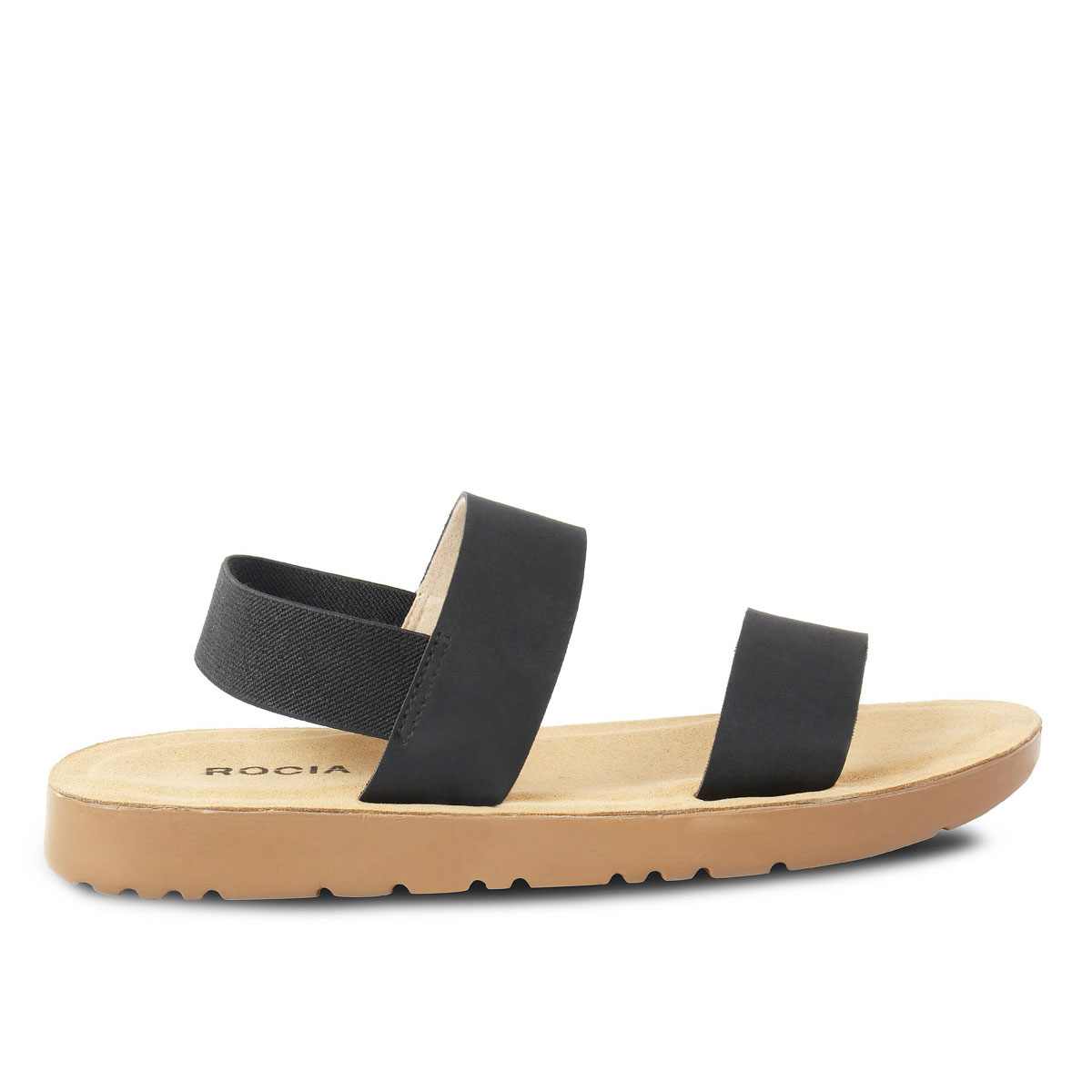 Black Double Strap Flats