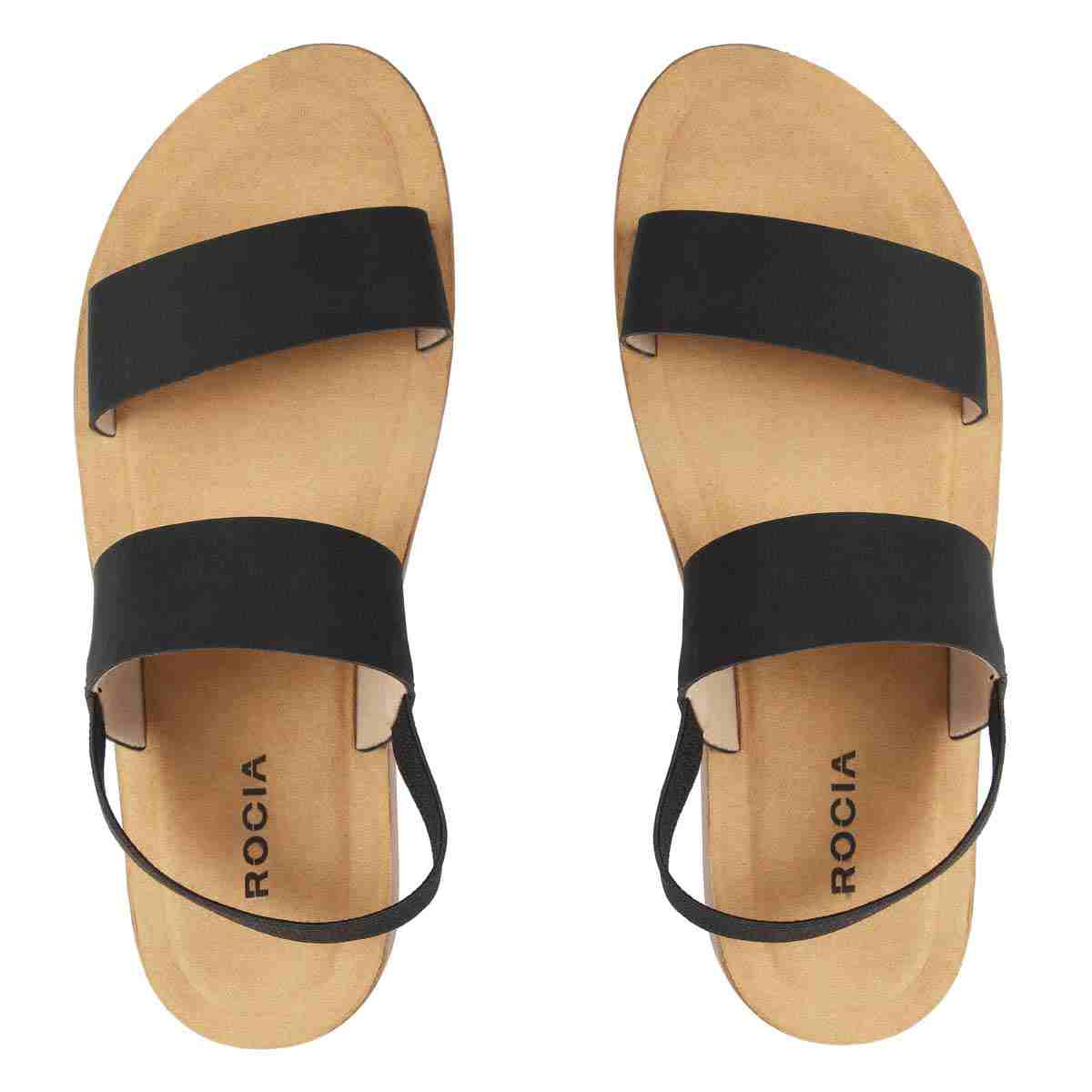 Black Double Strap Flats