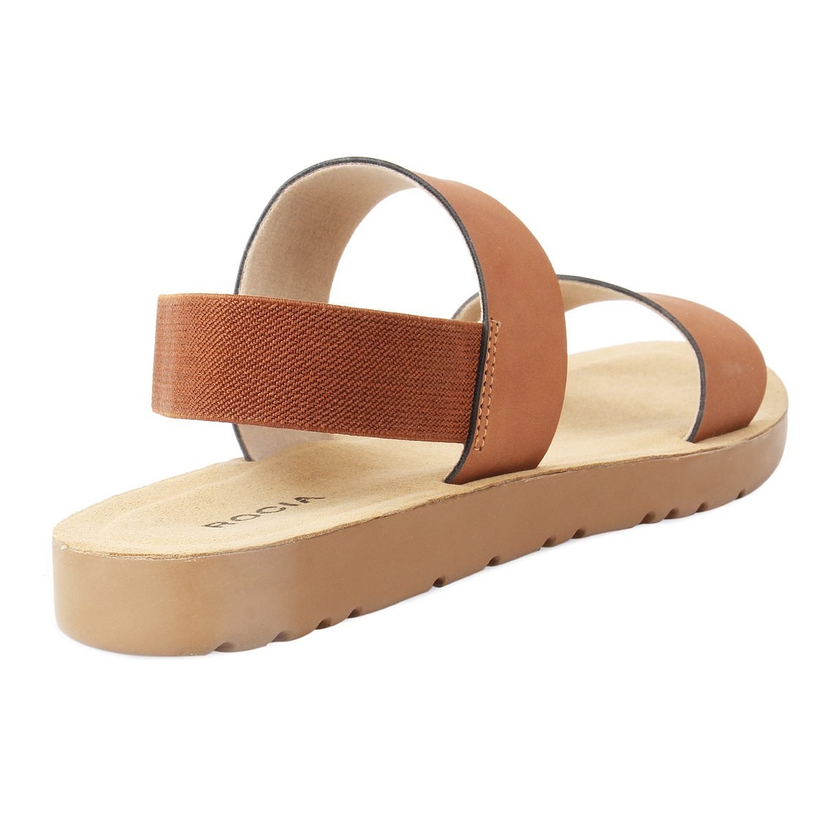 Tan Double Strap Flats