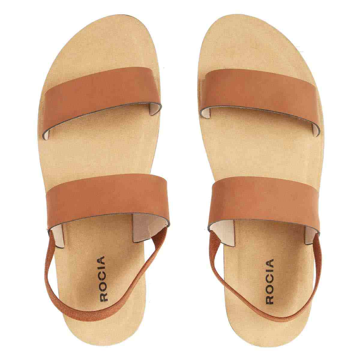 Tan Double Strap Flats