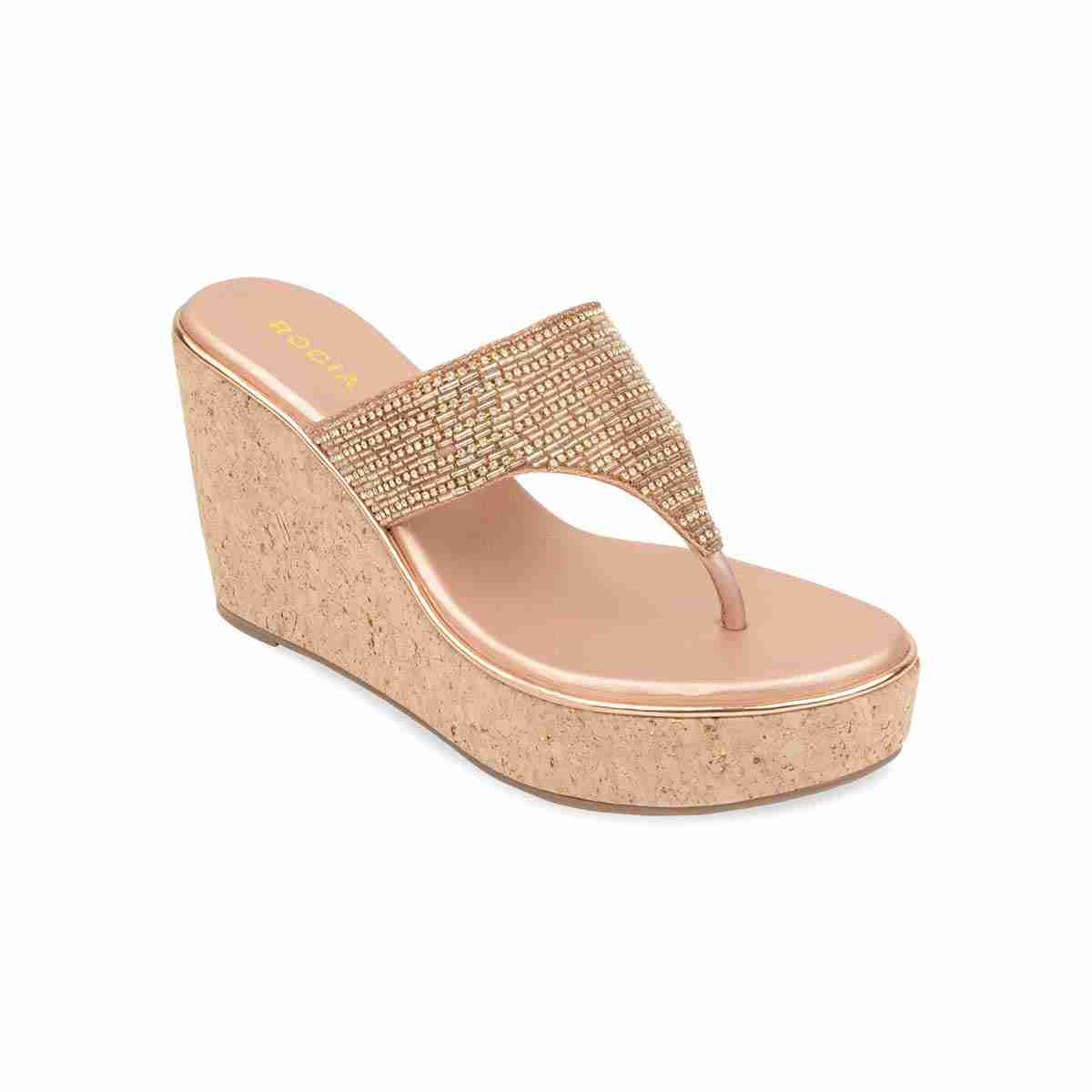 Women Embroidered Wedges