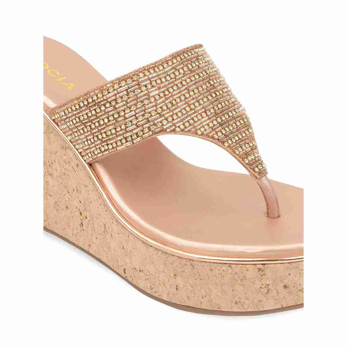 Women Embroidered Wedges