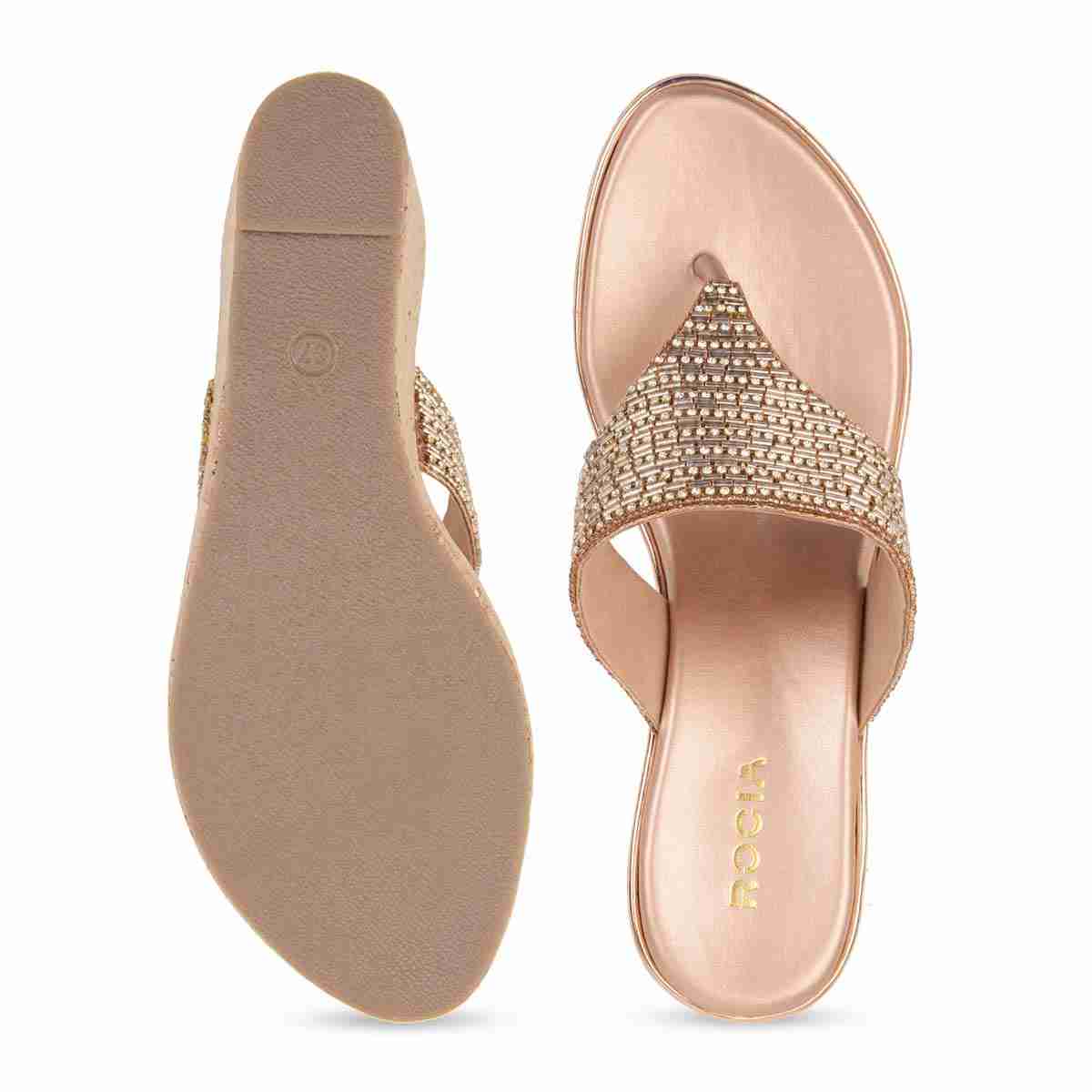 Women Embroidered Wedges