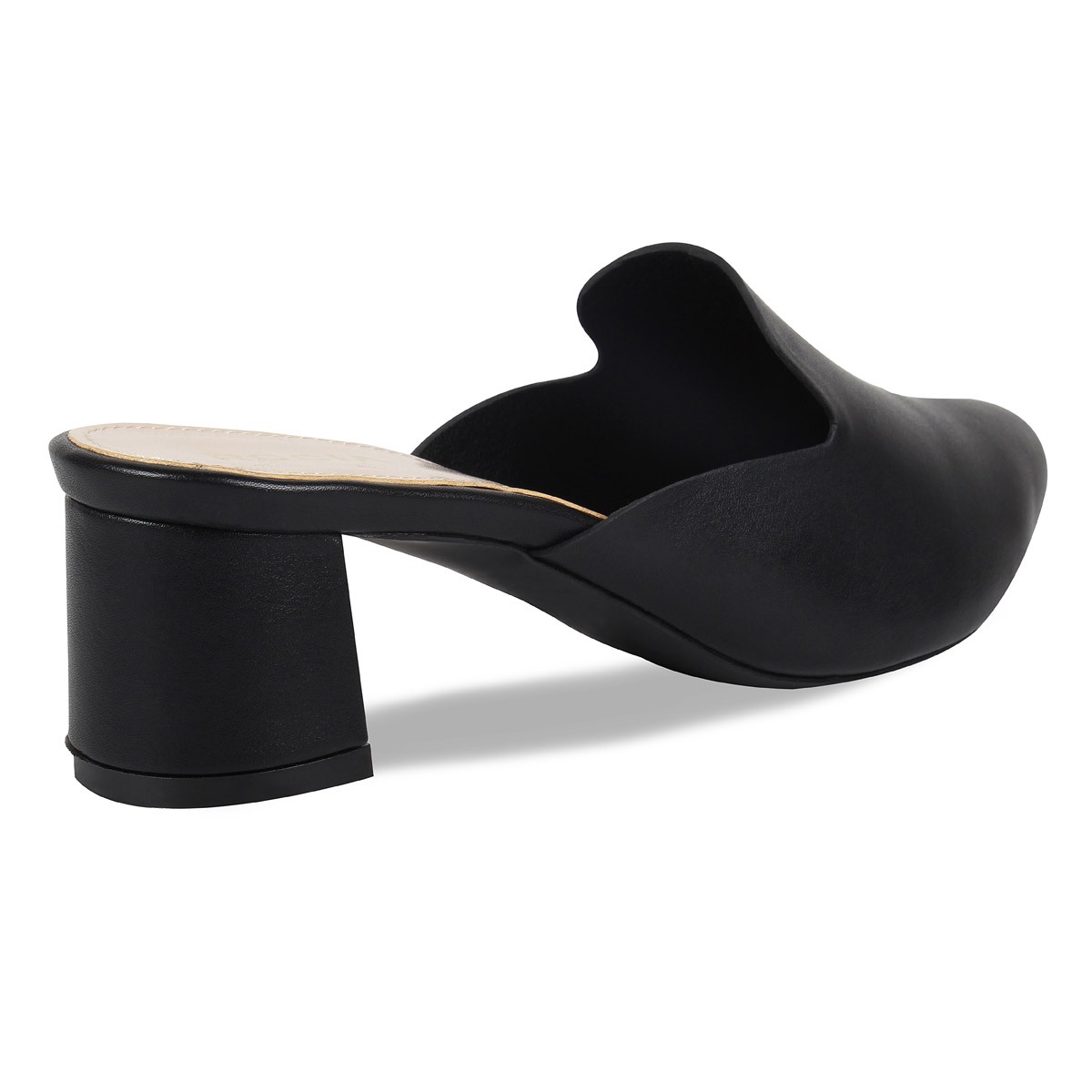 Closed toe online block heel mules