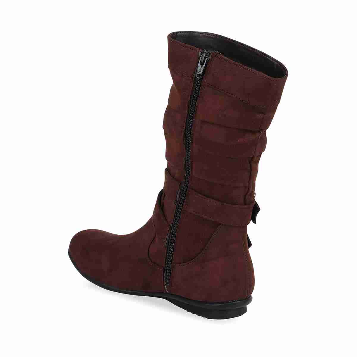 Women's Suede Flat Boots